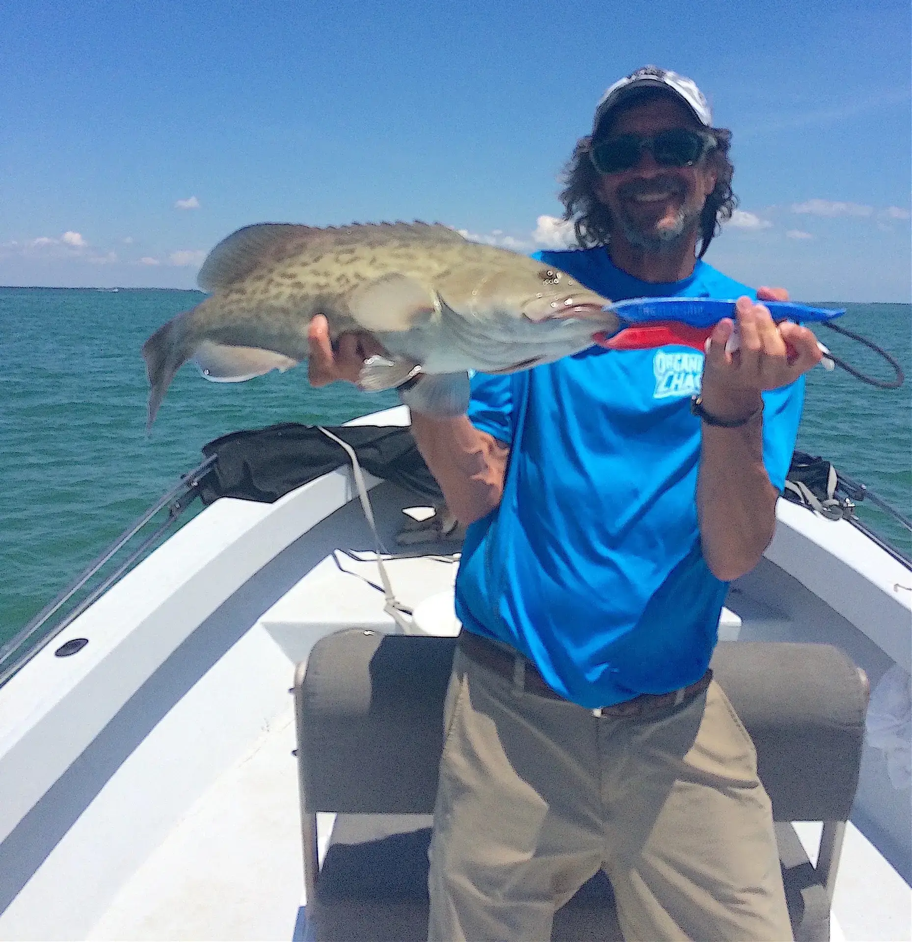 Grouper, Patrick, Catch & Release, Sanibel Fishing & Captiva Fishing, Tuesday, May 24, 2016.