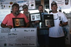 Team Teaser, 2nd Place, 2016 “Ding” Darling & Doc Ford’s Tarpon Tournament.