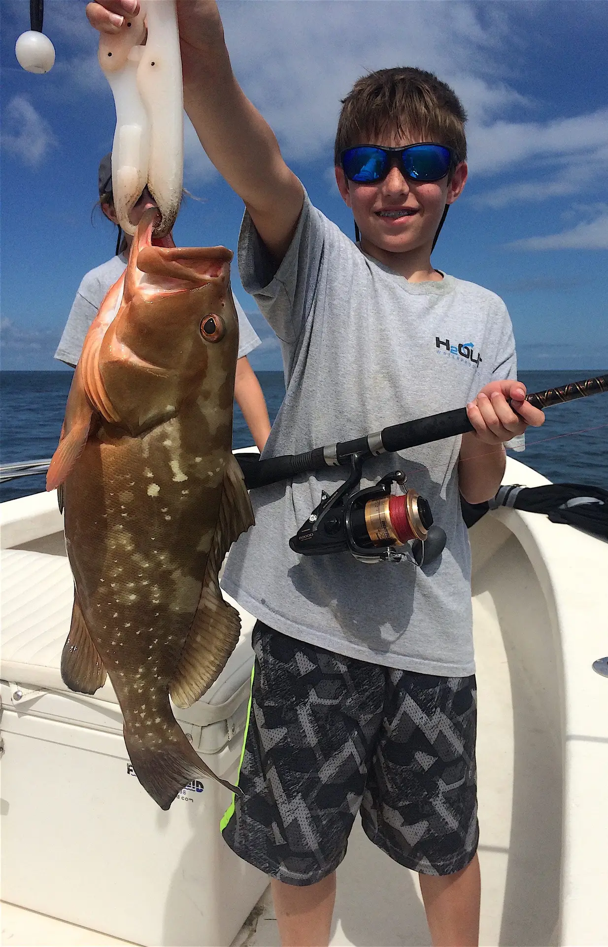 Red Grouper, Structure, Sanibel Fishing & Captiva Fishing, Sunday, July 3, 2016.