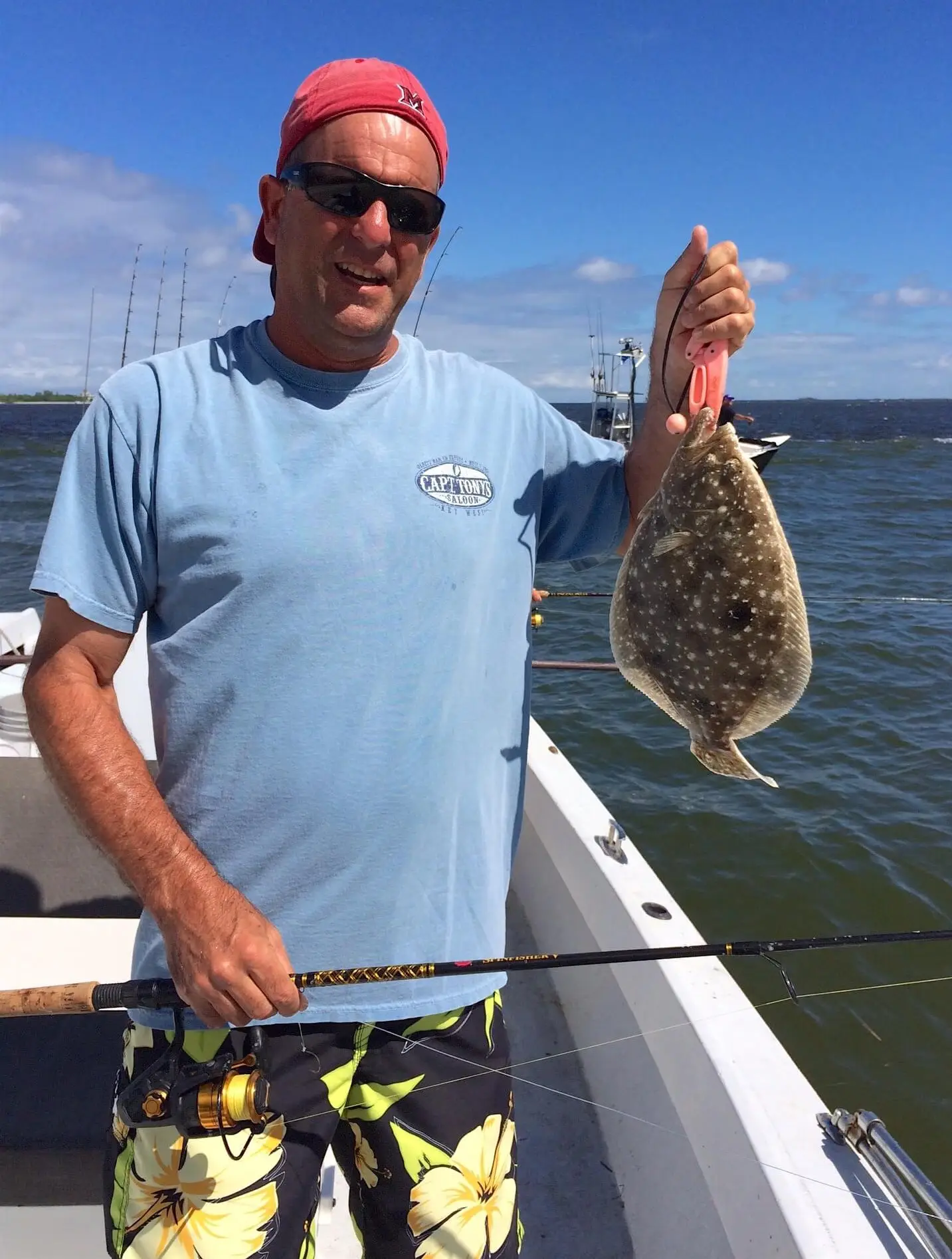 Flounder, Inshore, Sanibel Fishing & Captiva Fishing, Sunday, August 7, 2016.