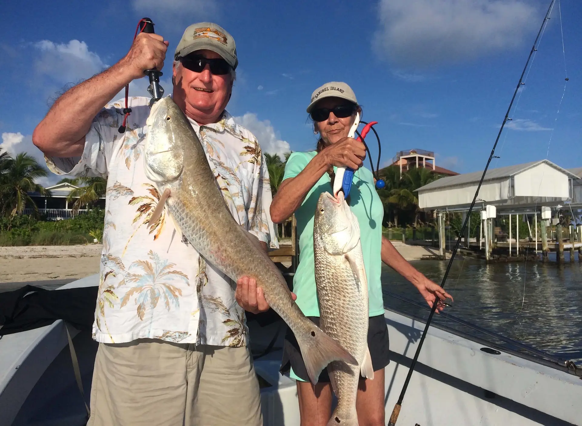 Two Redfish, North Captiva, Sanibel Fishing & Captiva Fishing, Monday, May 15, 2017.