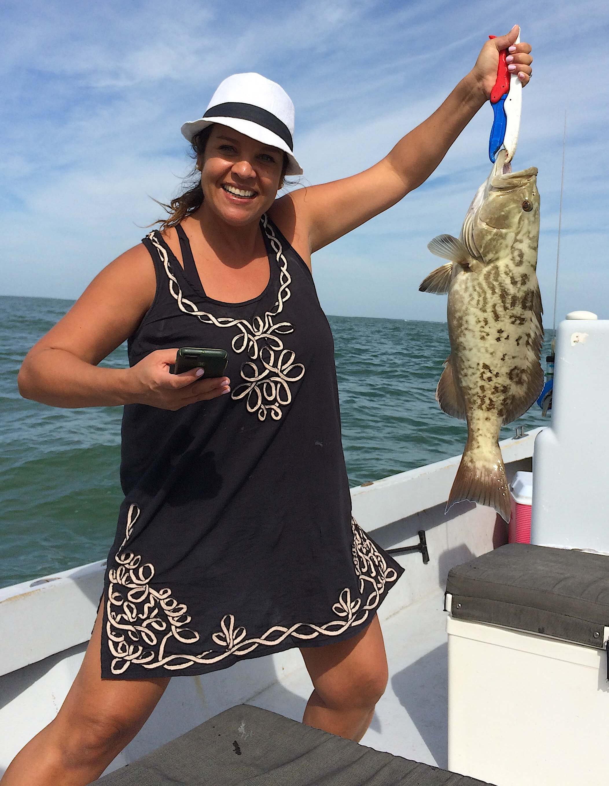 Grouper, Thanksgiving Weekend Fishing, Sanibel Fishing & Captiva Fishing, Sanibel Island, Saturday, November 26, 2016.