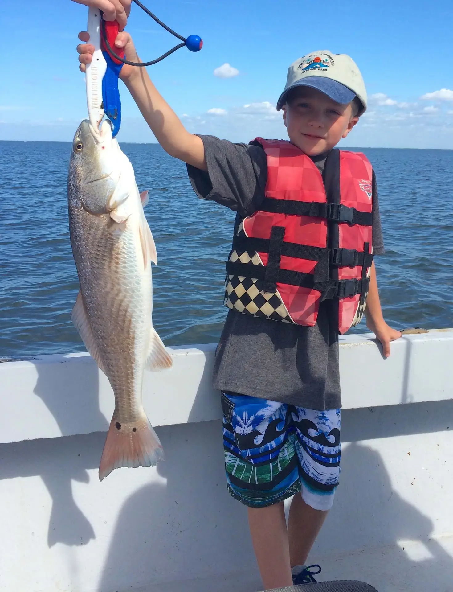 Big Redfish, Little Fisherman, Sanibel Fishing & Captiva Fishing, Friday, November 11, 2016.
