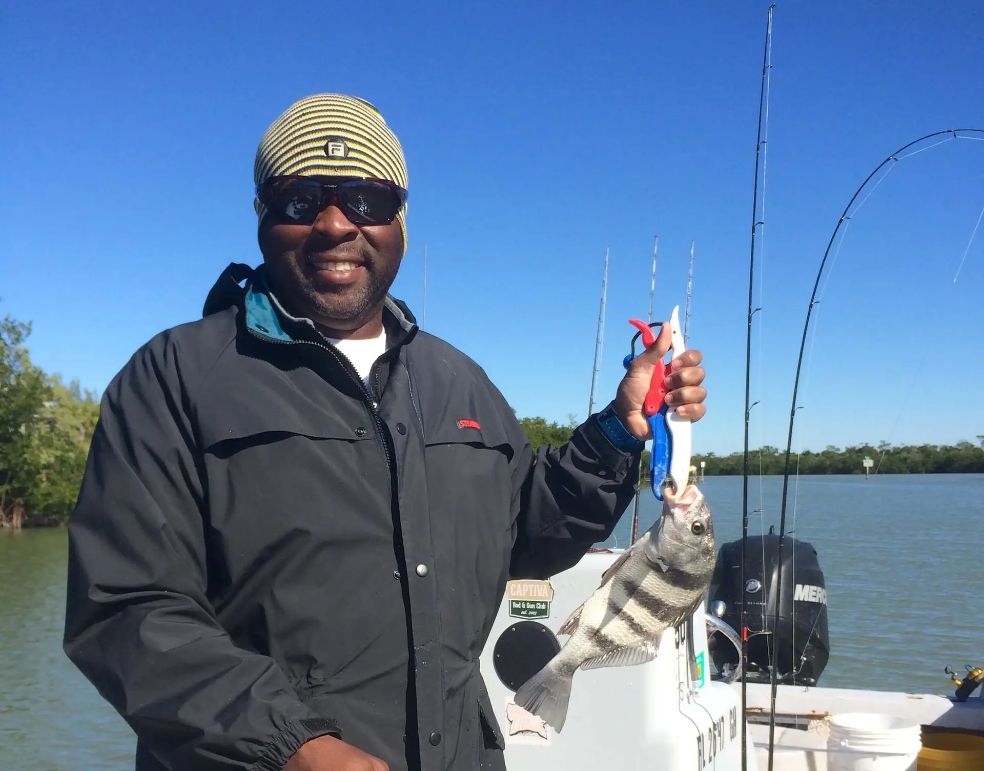 Sheepshead, Sanibel Fishing & Captiva Fishing, Sanibel Island, Monday, November 21, 2016.