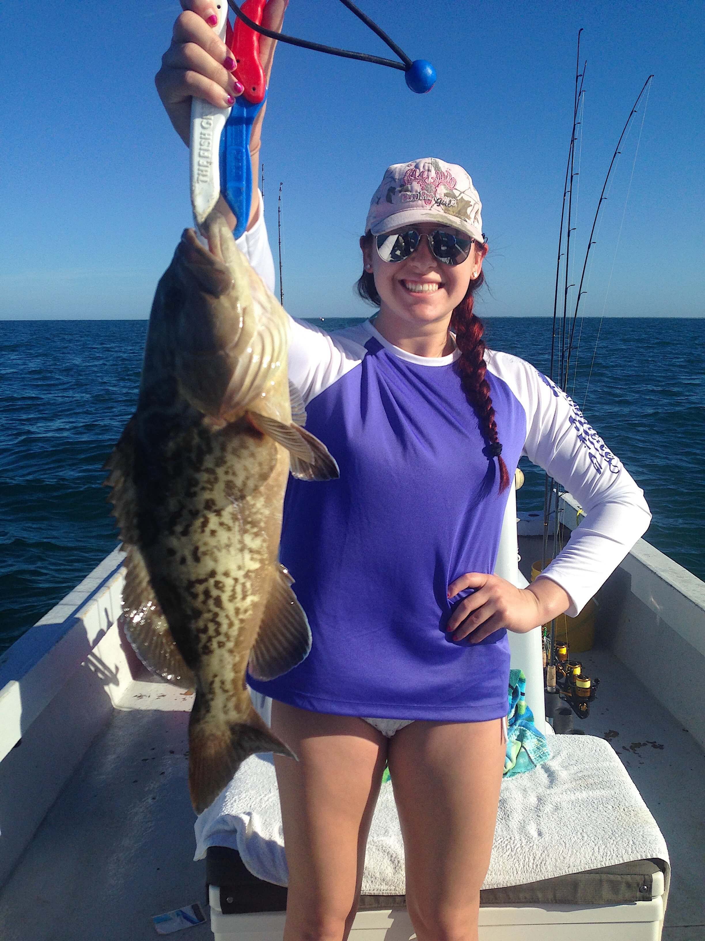 Grouper, Sanibel Fishing & Captiva Fishing, Sanibel Island, Sunday, December 4, 2016.