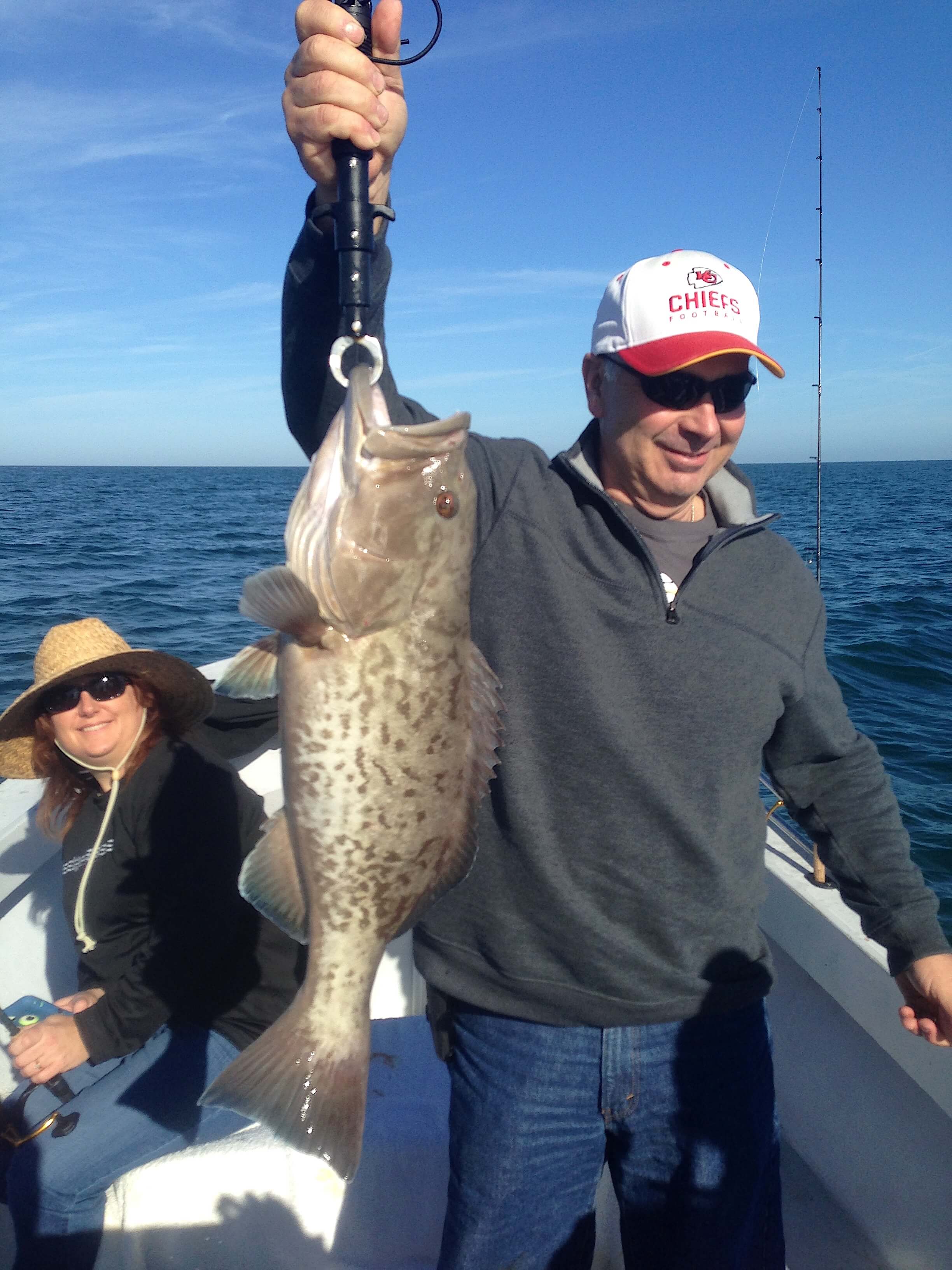 Grouper, Sanibel Fishing & Captiva Fishing, Sanibel Island, Wednesday, January 18, 2017.