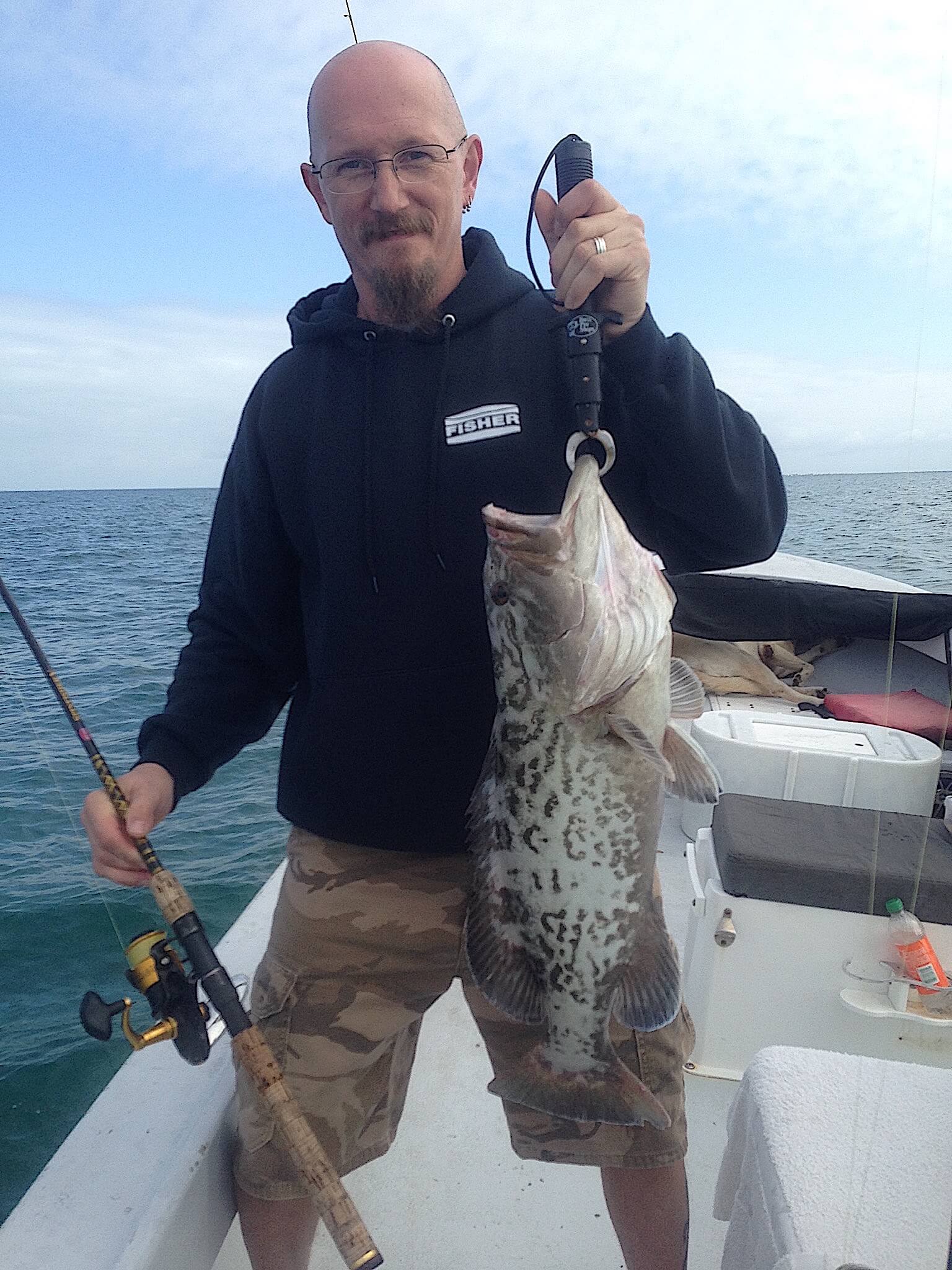 Grouper, Sanibel Fishing & Captiva Fishing, Sanibel Island, Monday, February 20, 2017.