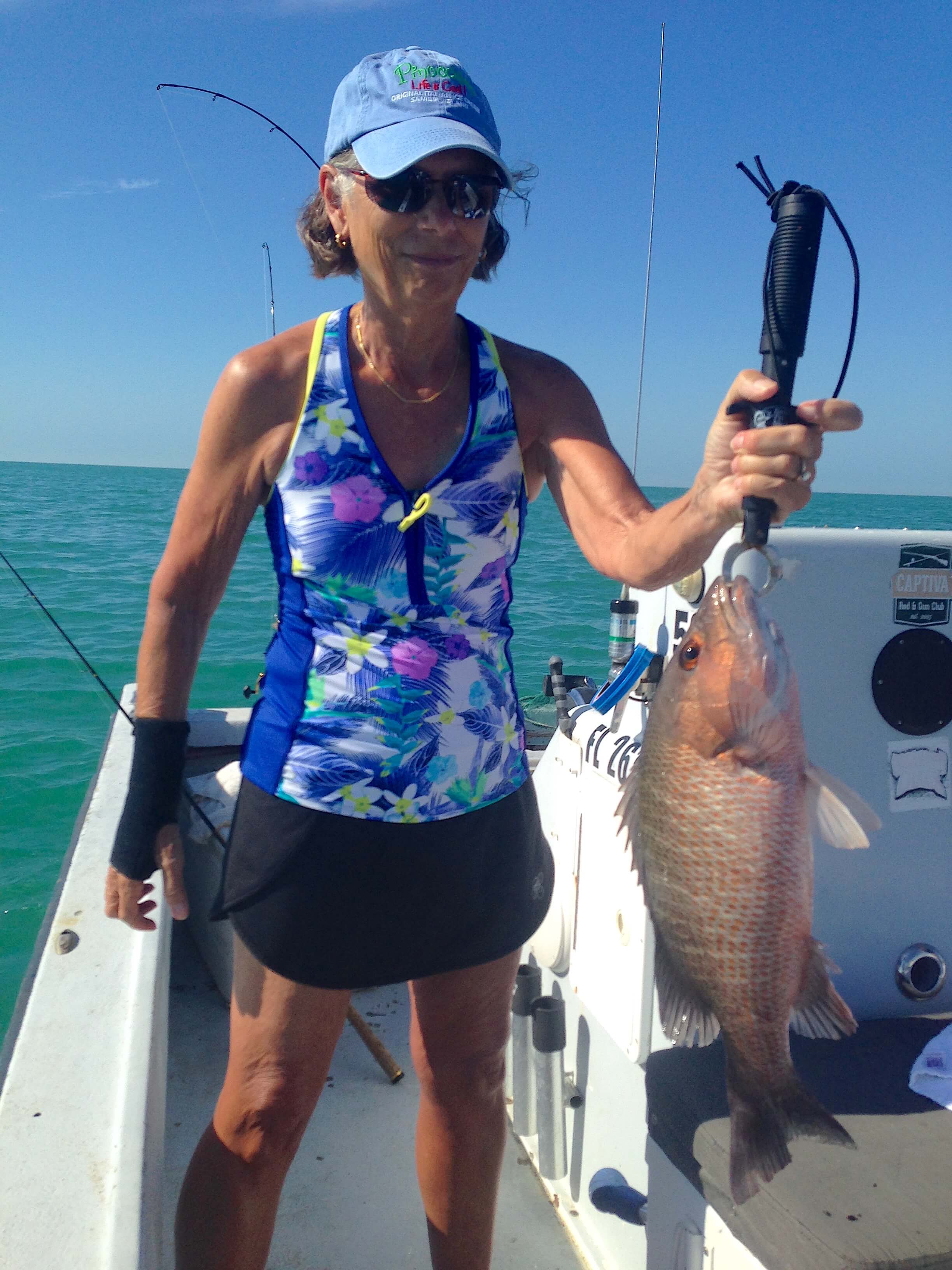 Snapper, Sanibel Fishing & Captiva Fishing, Sanibel Island, Saturday, February 4, 2017.