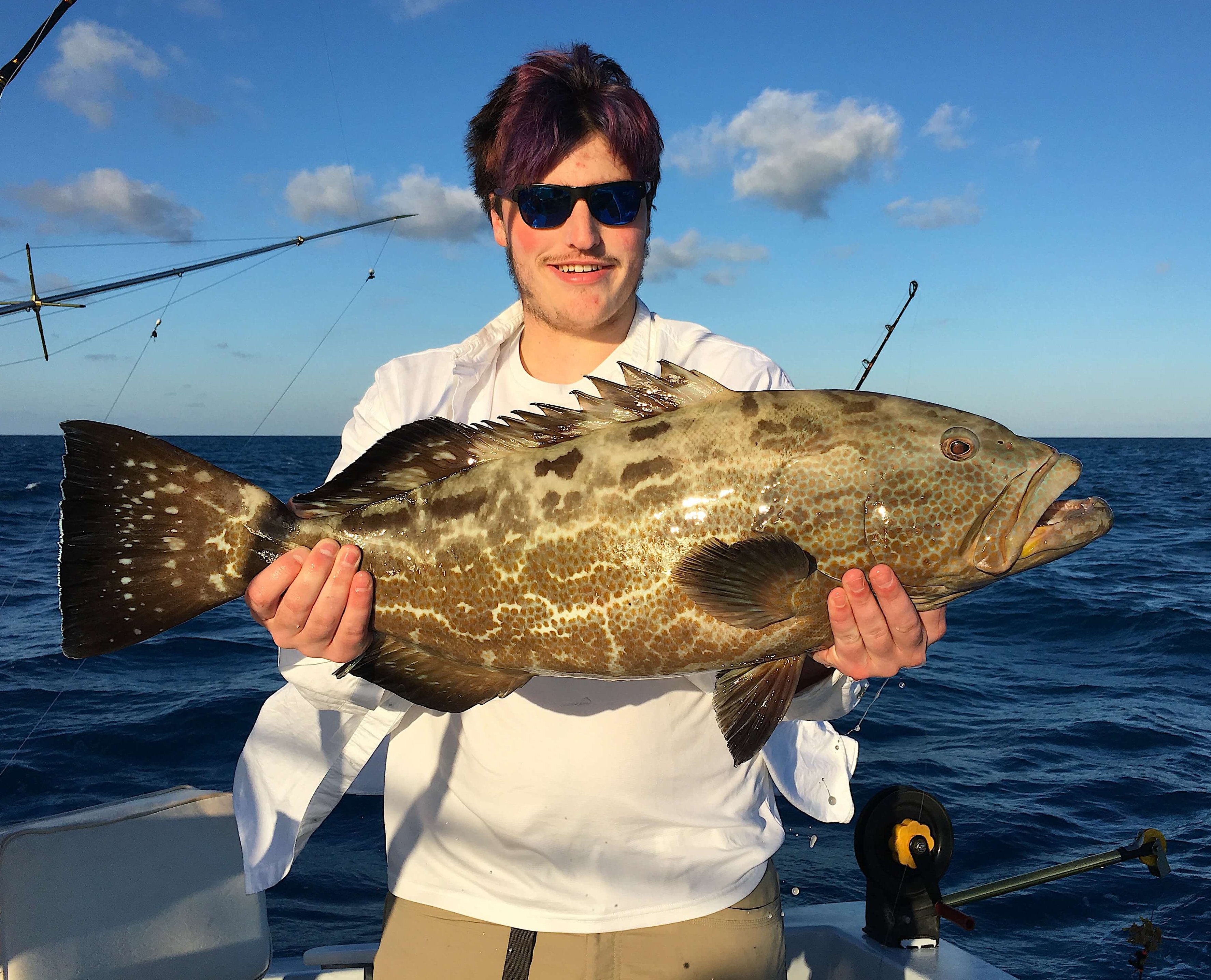 Grouper, Catch & Release, Sanibel Fishing & Captiva Fishing, Sanibel Island, Sunday, March 19, 2017.