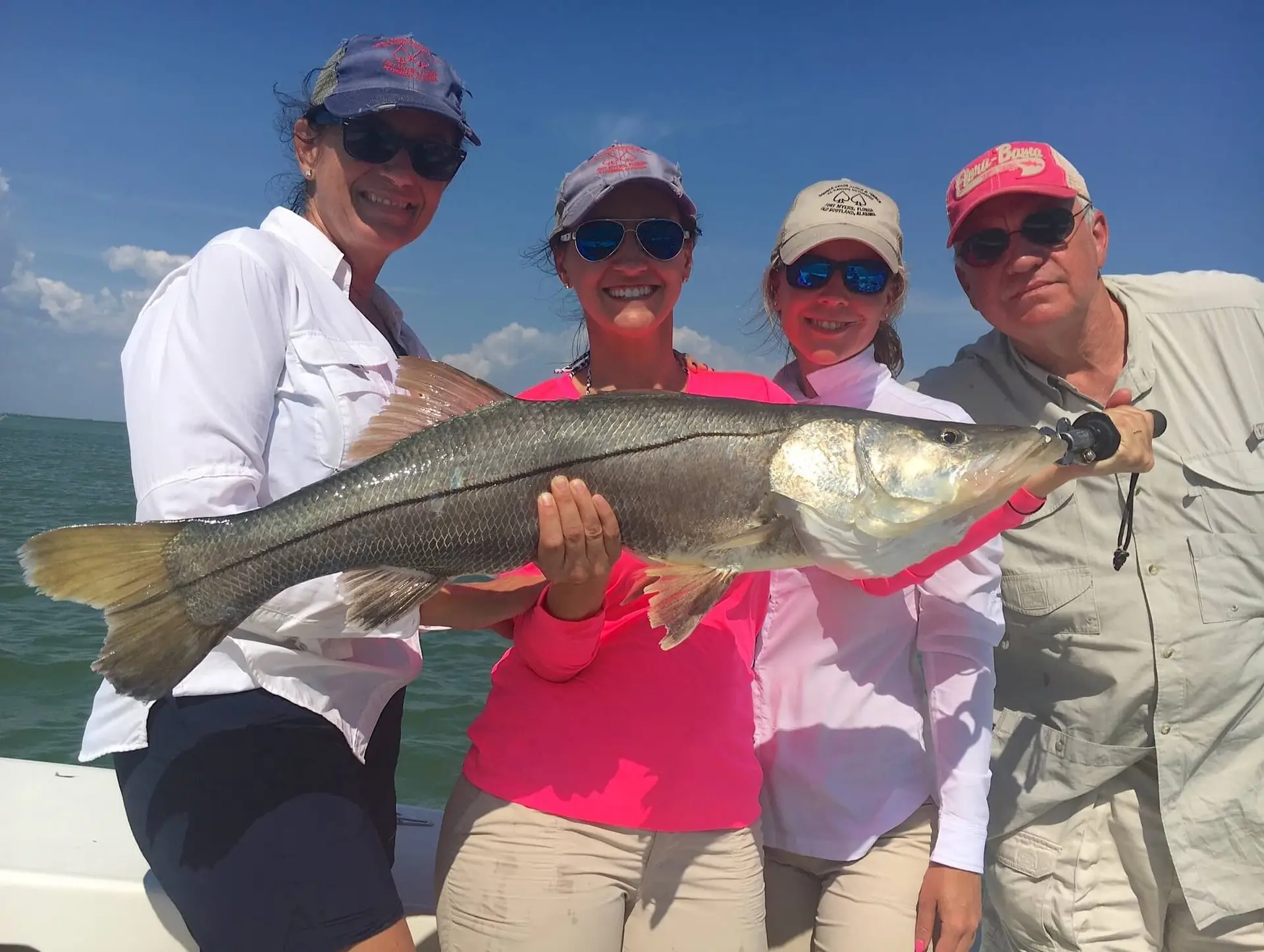 Jimmy Burnsed 6th Place Team, Cabbage Key Fingers O’Bannon Invitational Memorial Snook Tournament, Sanibel Fishing & Captiva Fishing, Sanibel Island, Saturday, April 29, 2017.