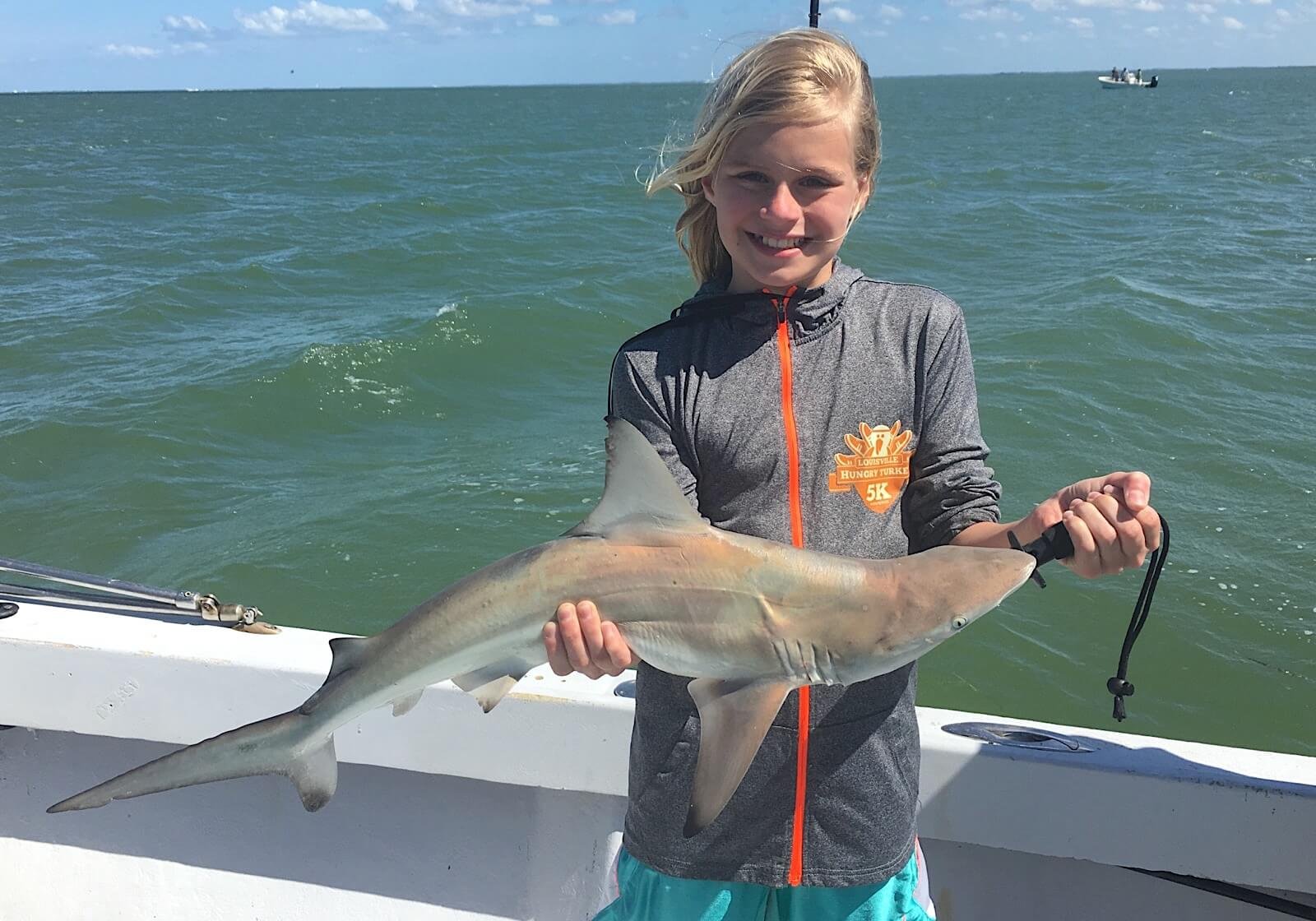 Blacktip Shark, Catch & Release, Sanibel Fishing & Captiva Fishing, Sanibel Island, Sunday, April 2, 2017.