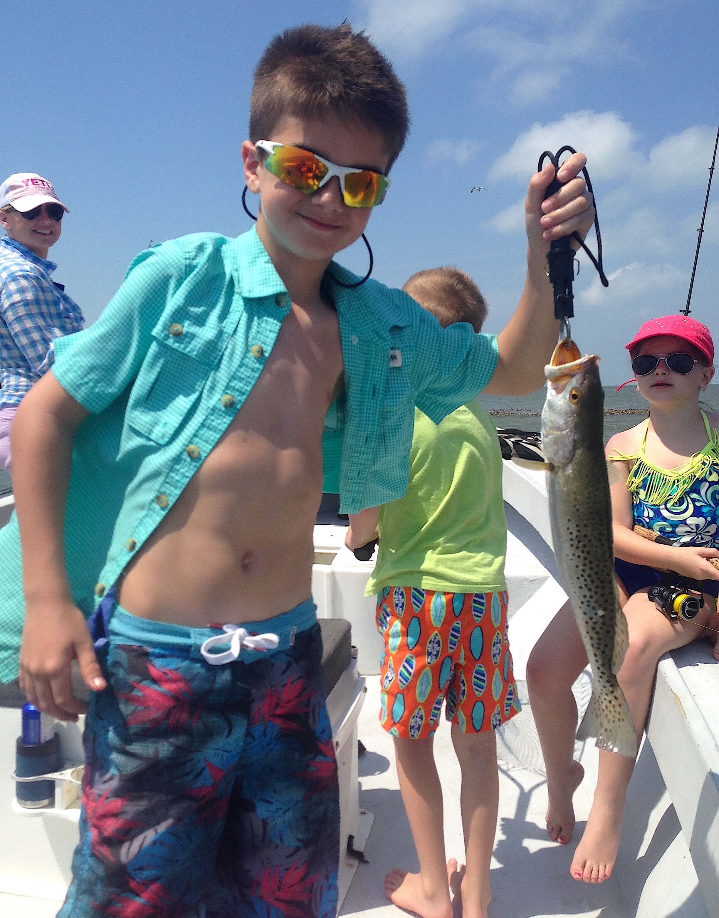 Sea Trout, Family Fishing, Sanibel Fishing & Captiva Fishing, Sanibel Island, Thursday, April 6, 2017
