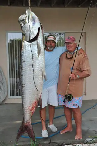 Tom Evans - May 13, 2003: 190.6 LB - 16 LB tippet: Homosassa, FL. Photo Courtesy Of Tom Evans.