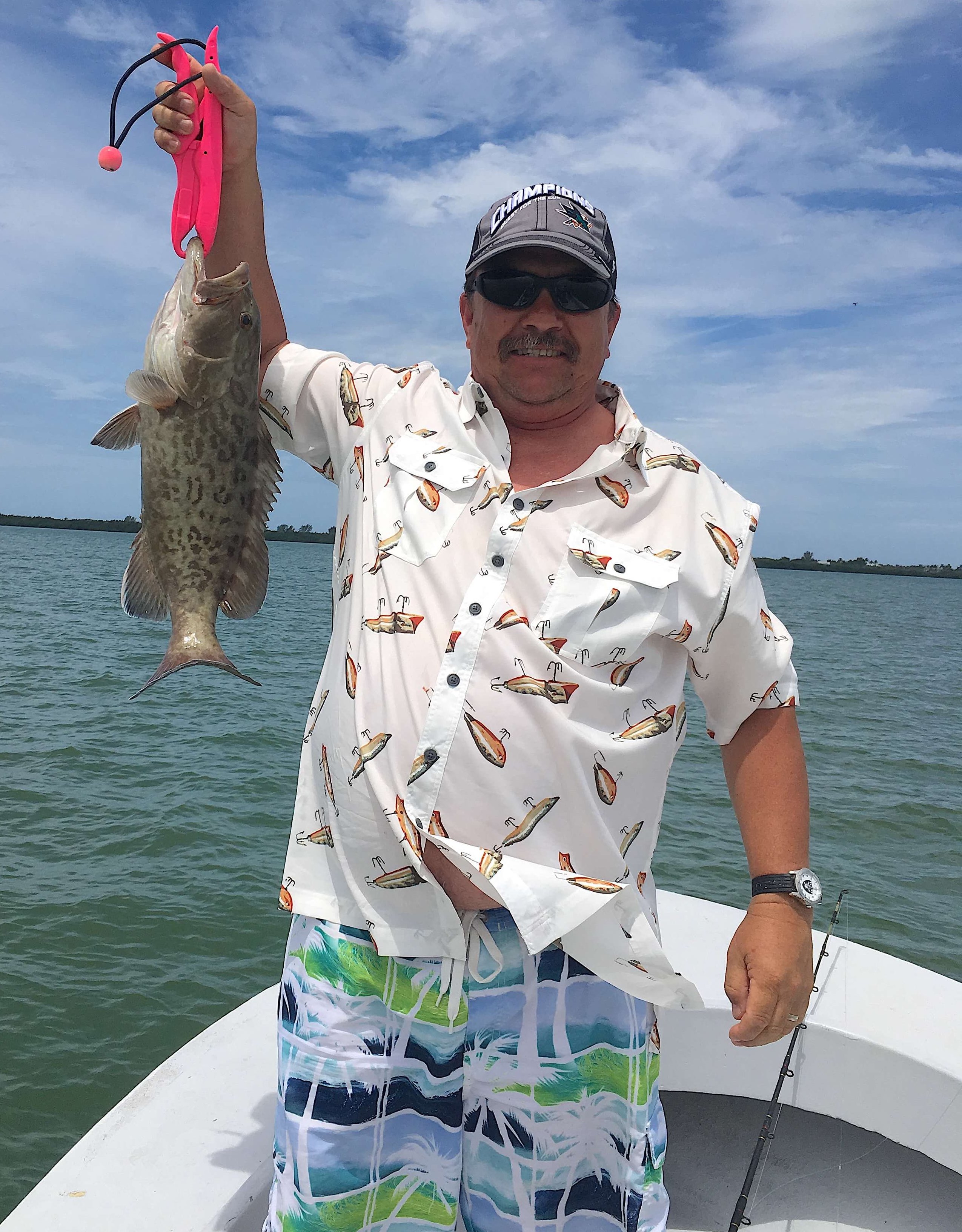 Grouper, Catch & Release, Sanibel Fishing & Captiva Fishing, Sanibel Island, Monday, June 12, 2017.