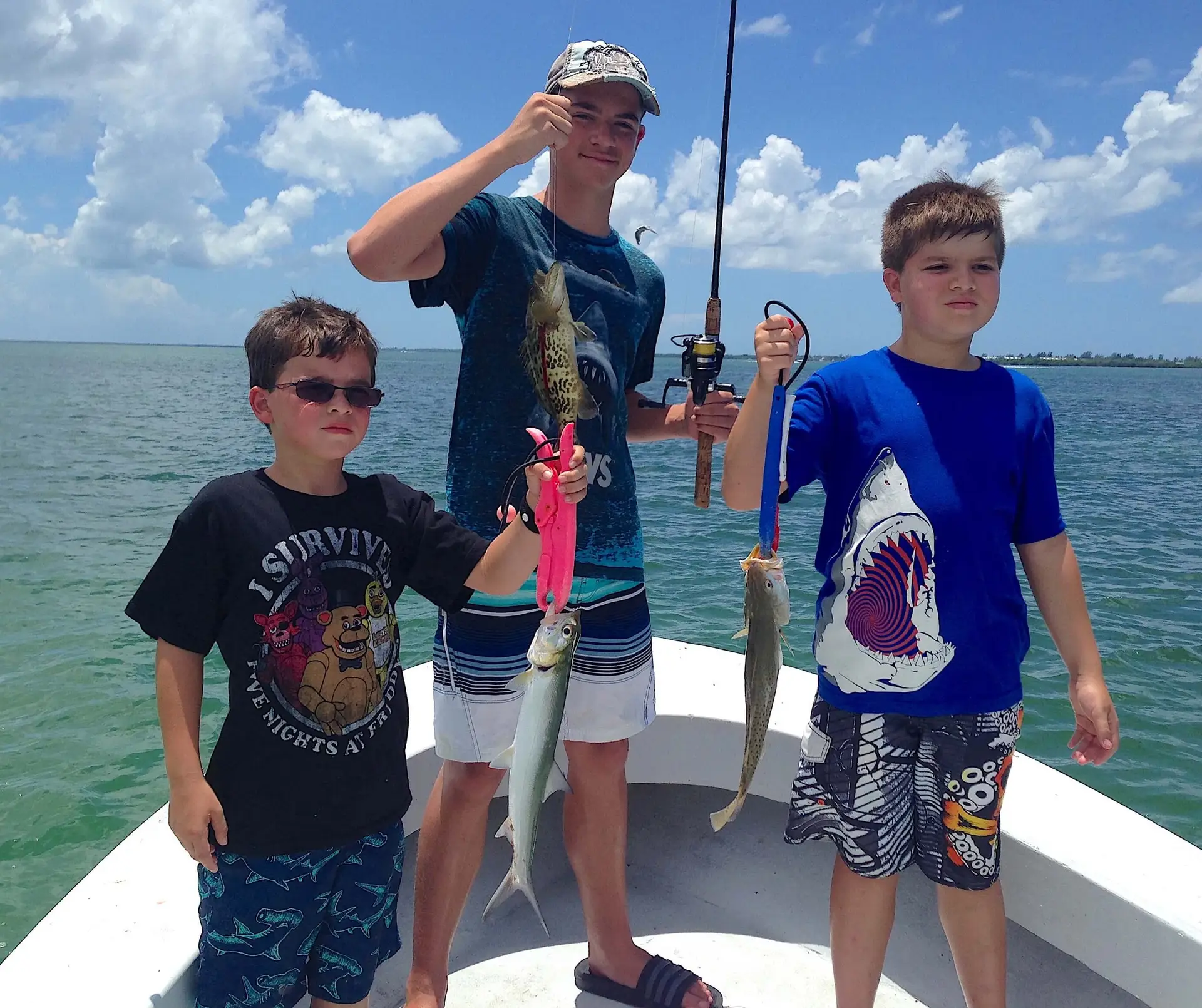 Trout, Grouper, Ladyfish, Sanibel Fishing & Captiva Fishing, Sanibel Island, Saturday, July 15, 2017.