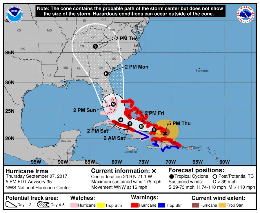 Hurricane Irma Trajectory Has Shifted West A Bit, Live Web Cams, Sanibel Fishing & Captiva Fishing Reports, Thursday, September 7.