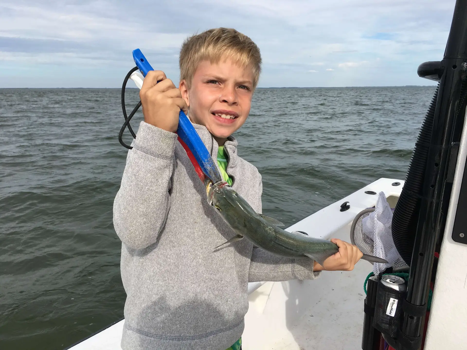 Bluefish, Catch & Release, Sanibel Fishing & Captiva Fishing, Sanibel Island, Tuesday, November 28, 2017.