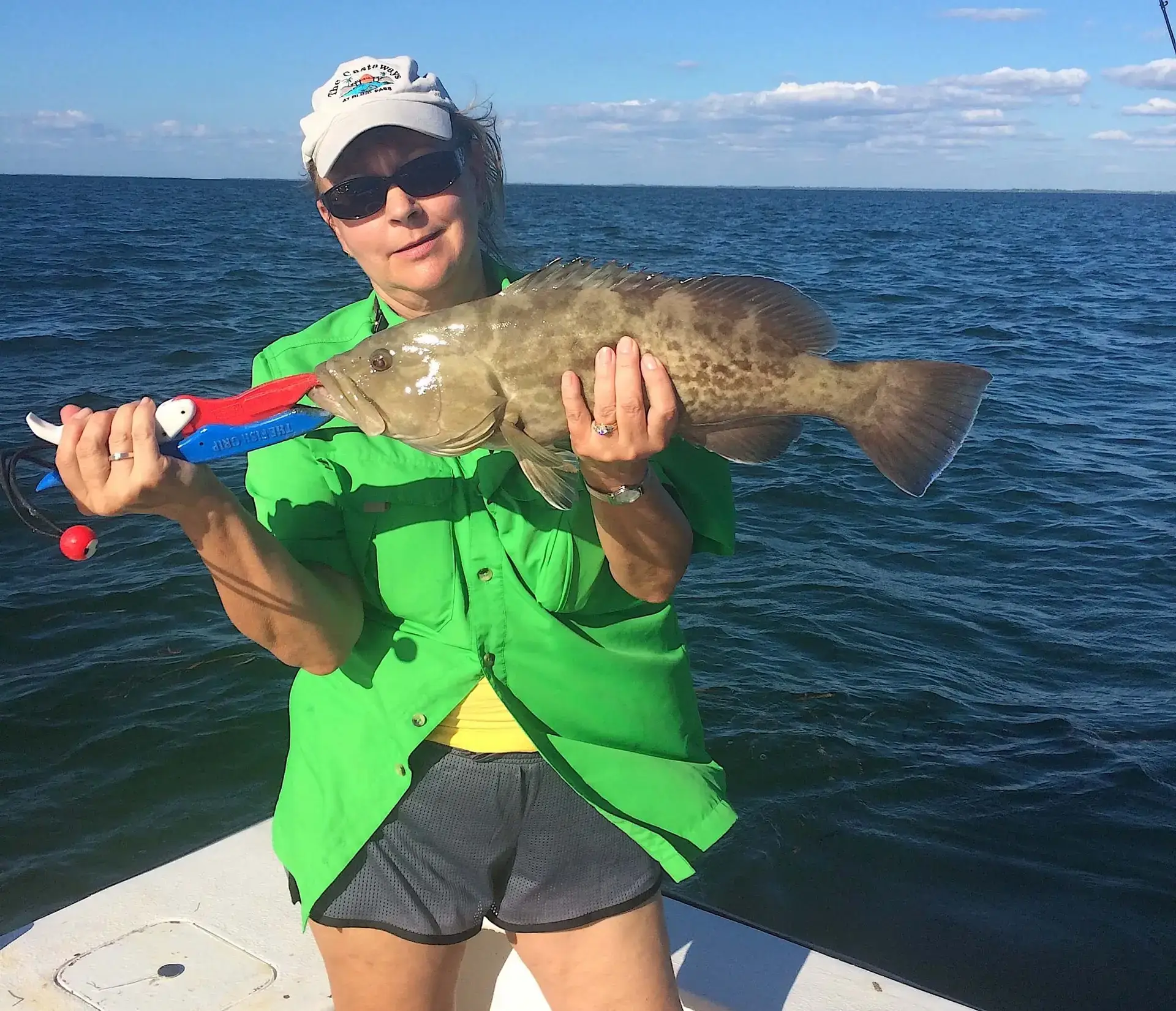 Grouper, Catch & Release, Sanibel Fishing & Captiva Fishing, Sanibel Island, Thursday, November 16, 2017.