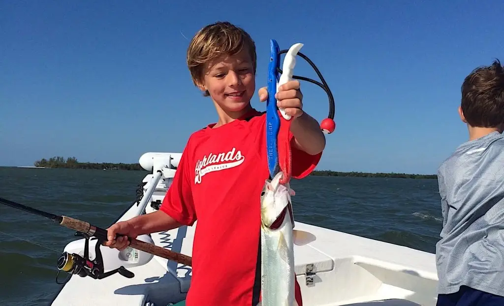 Ladyfish, Kids, Smiles, Inshore, Catch & Release, Sanibel Fishing & Captiva Fishing, Sanibel Island, Monday, November 20, 2017.