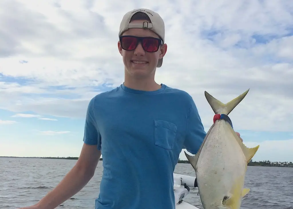 Pompano Running In The Bay, Catch & Release, Sanibel Fishing & Captiva Fishing, Sanibel Island, Tuesday, November 21, 2017.