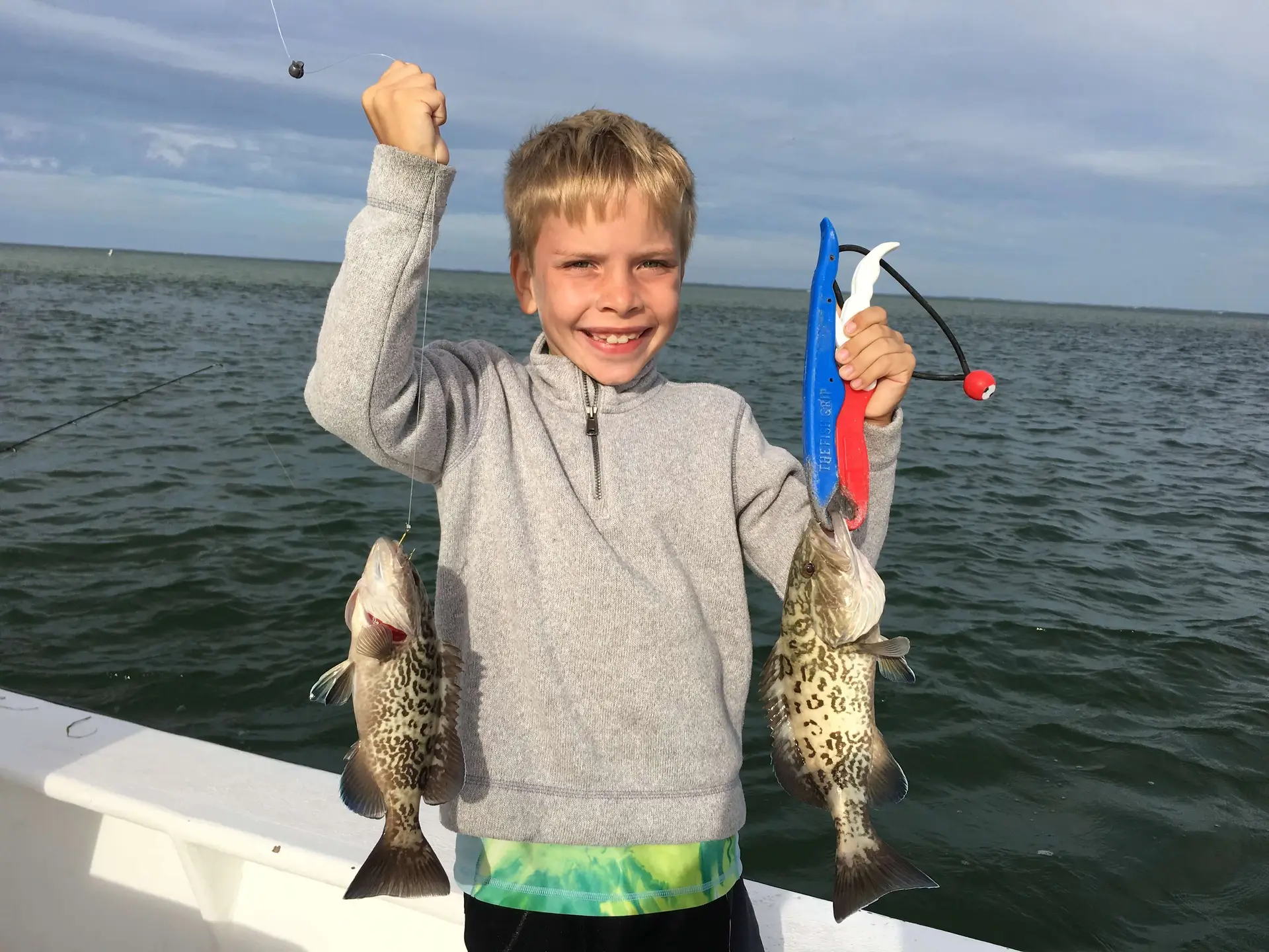 Grouper, Inshore Structure, Catch & Release, Sanibel Fishing & Captiva Fishing, Sanibel Island, Friday, December 1, 2017.