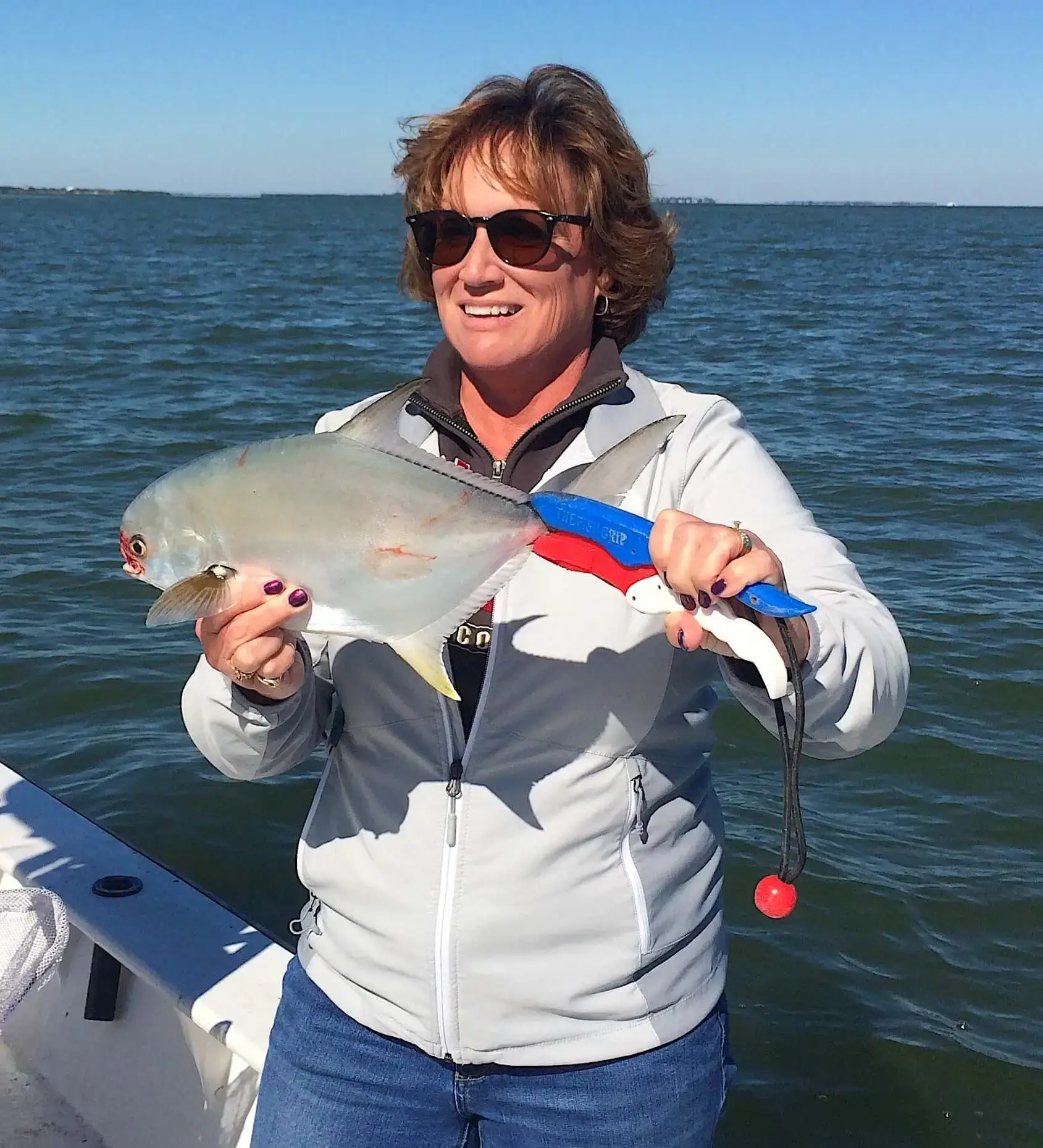 Pompano Fishing, Inshore, Catch & Release, Sanibel Fishing & Captiva Fishing, Sanibel Island, Monday, December 11, 2017.