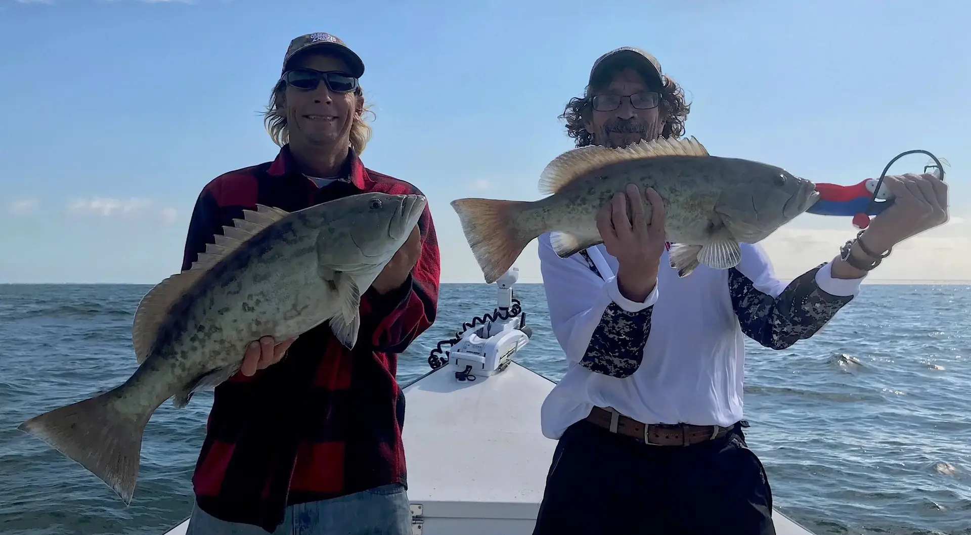 Two Grouper, Sanibel Fishing & Captiva Fishing, Sanibel Island, Friday, December 29, 2017.