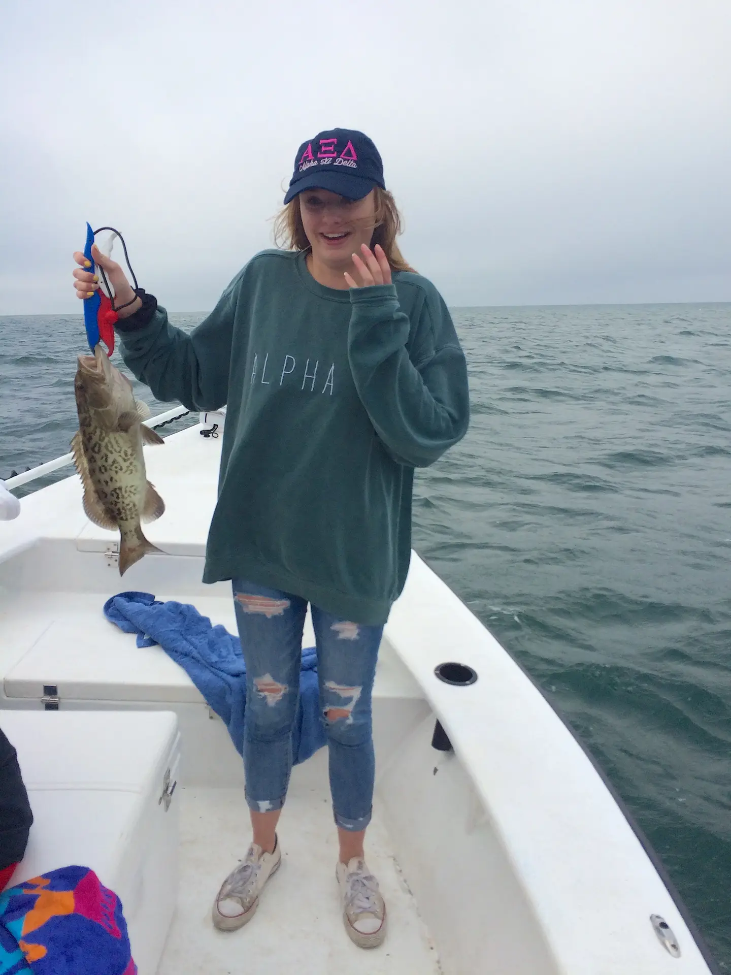 Grouper, Cold, Catch & Release, Sanibel Fishing & Captiva Fishing, Sanibel Island, Sunday, January 21, 2018.
