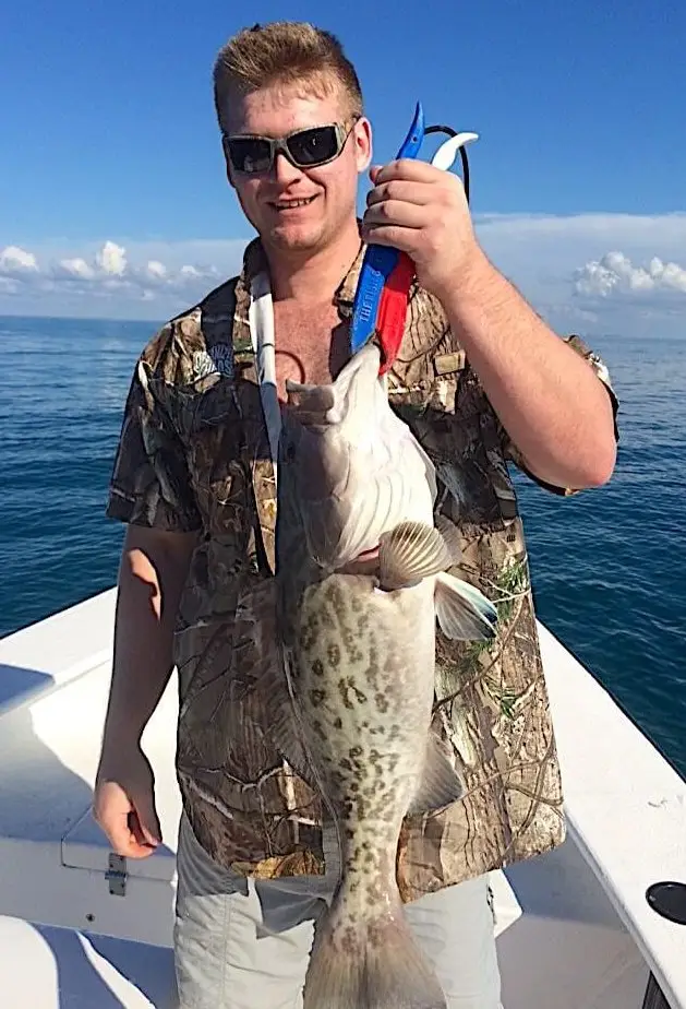 Grouper And Snapper, Near Offshore Structure, Catch & Release, Sanibel Fishing & Captiva Fishing, Sanibel Island, Saturday, January 13, 2018.