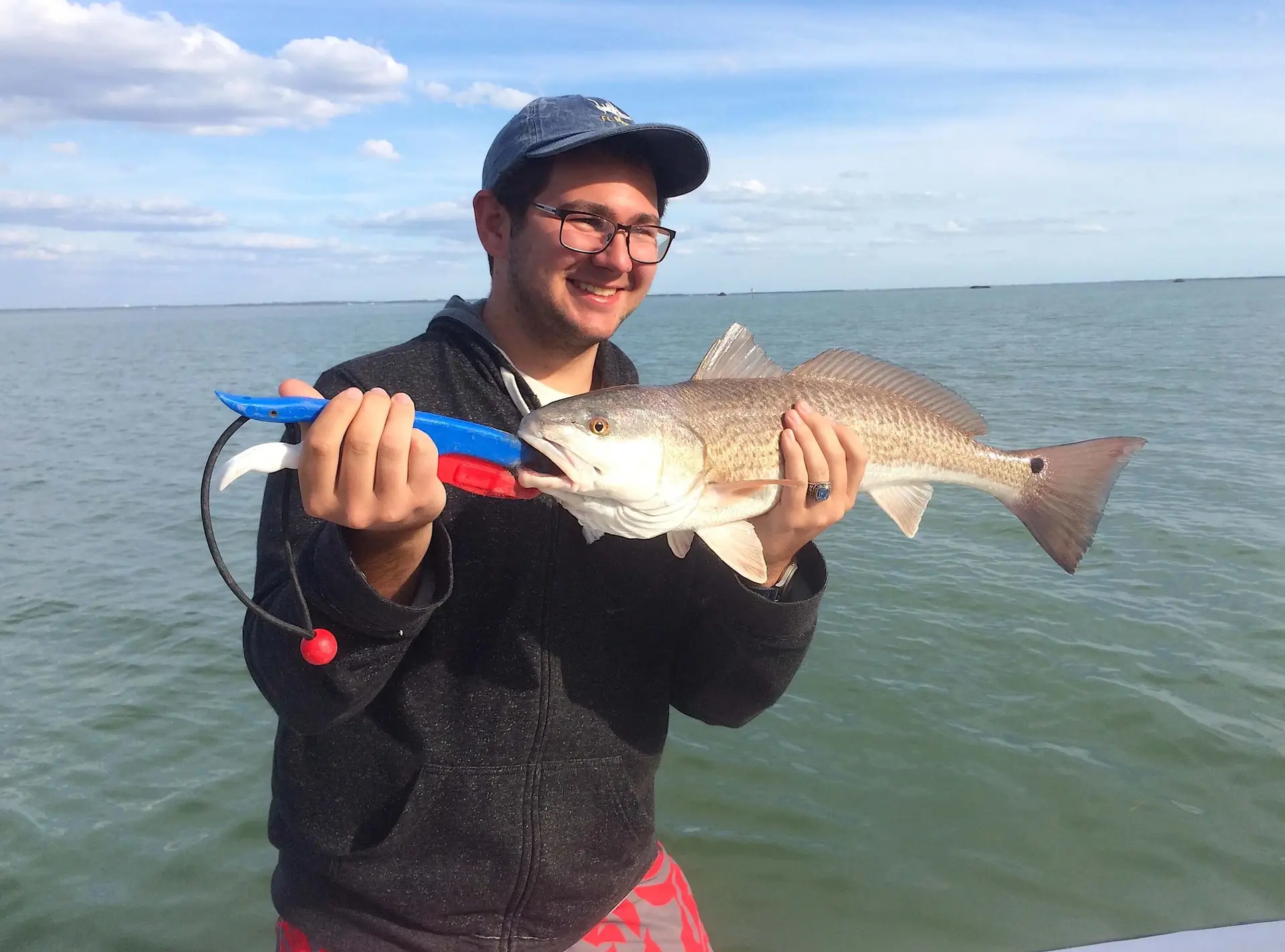 Redfish, Warmer, Catch & Release, Sanibel Fishing & Captiva Fishing, Sanibel Island, Tuesday, January 16, 2017.