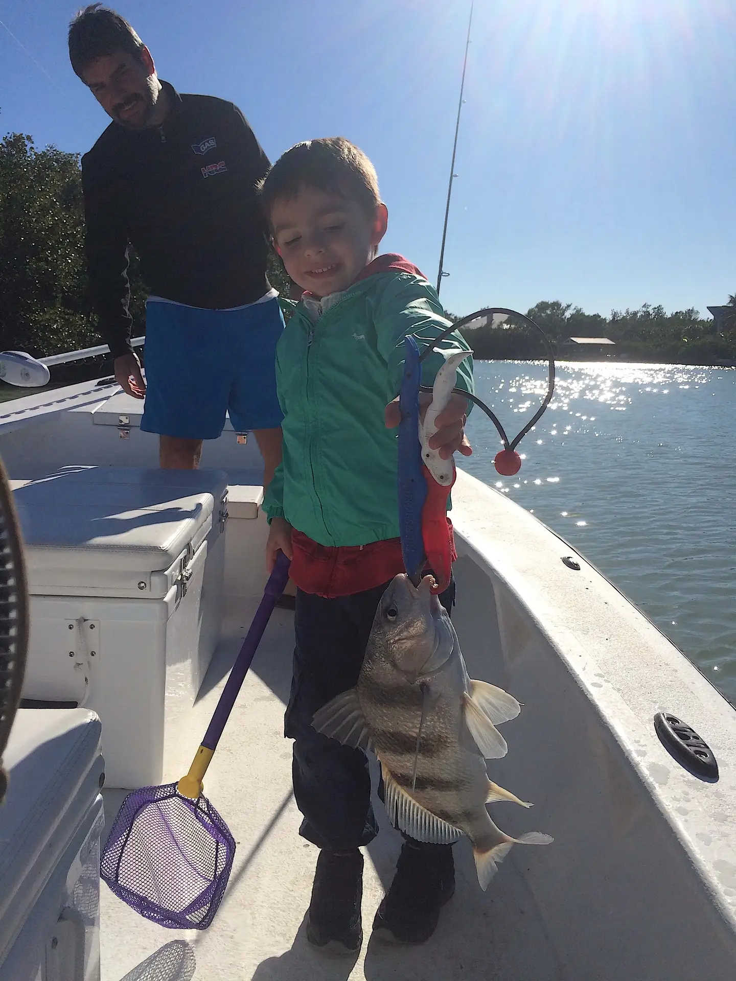 Sheepshead, Passes, Structure, Catch & Release, Sanibel Fishing & Captiva Fishing, Sanibel Island, Sunday, January 14, 2018.