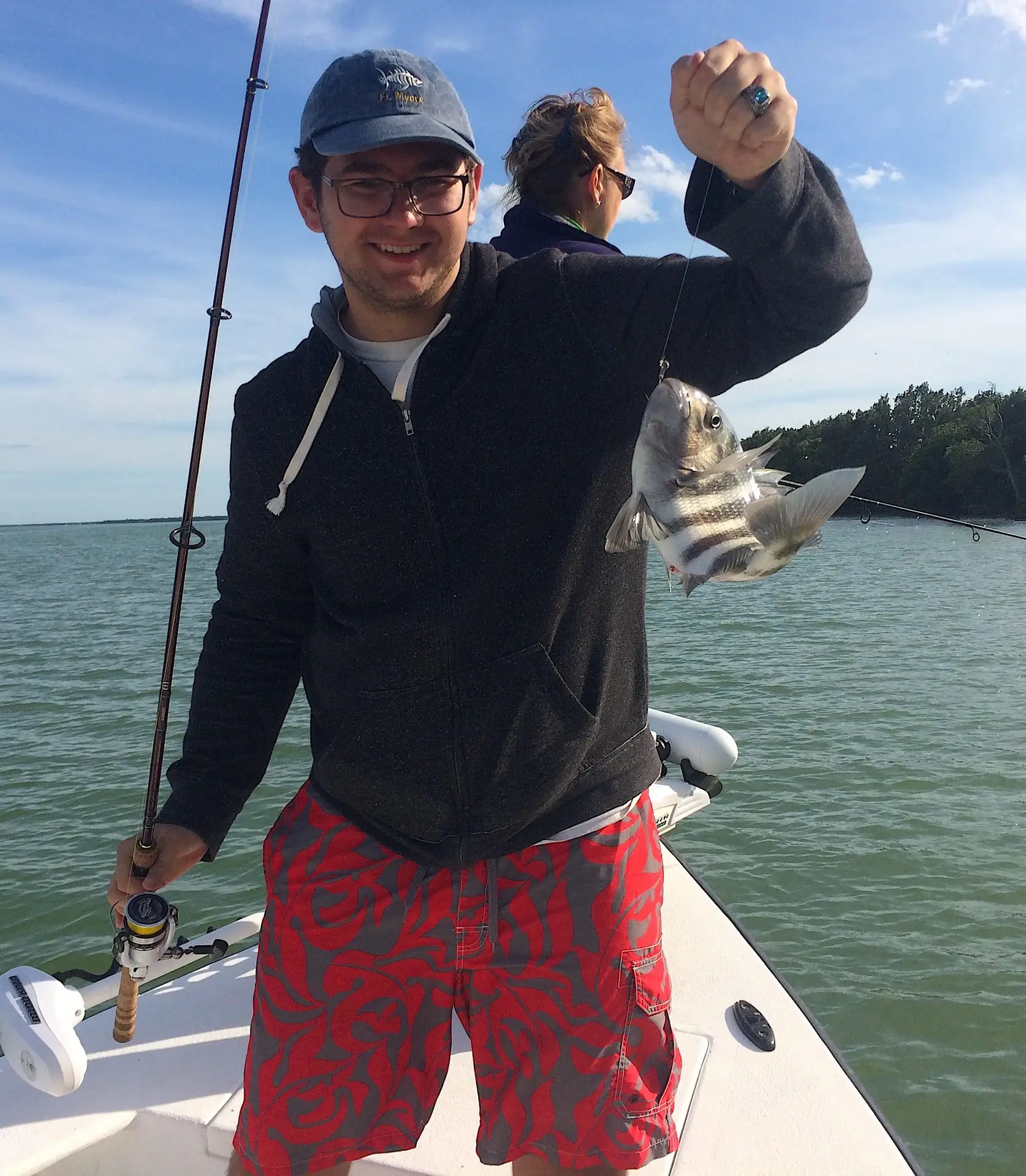 Sanibel Island Fishing Charters, Sheepshead, Structure, Catch & Release, Sanibel Fishing & Captiva Fishing, Sanibel Island, Tuesday, January 30, 2018.