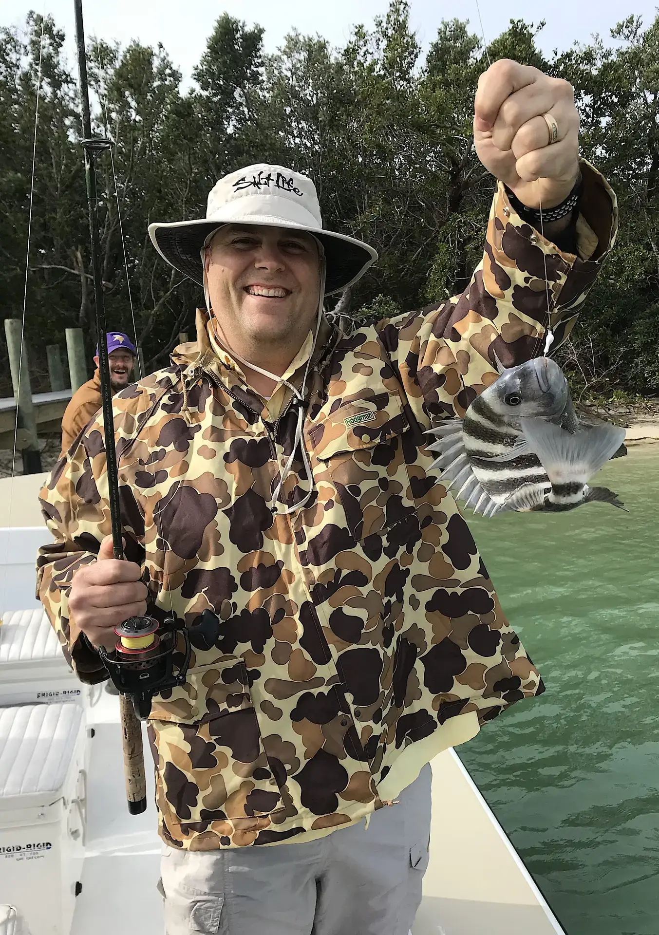 More Sheepshead, Structure, Catch & Release, Sanibel Fishing & Captiva Fishing, Sanibel Island, Sunday, January 28, 2018.