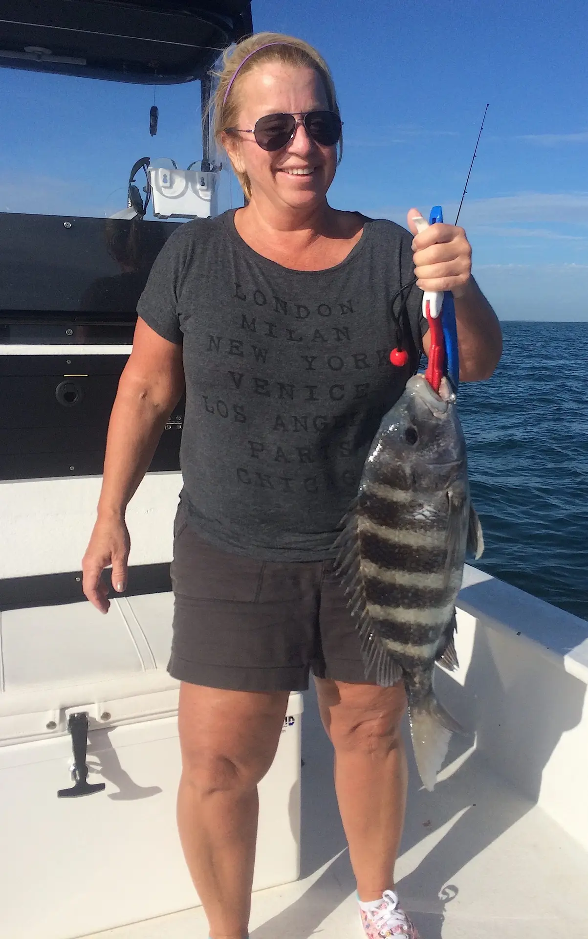 Sheepshead, Structure, Catch & Release, Sanibel Fishing & Captiva Fishing, Sanibel Island, Friday, January 26, 2018.