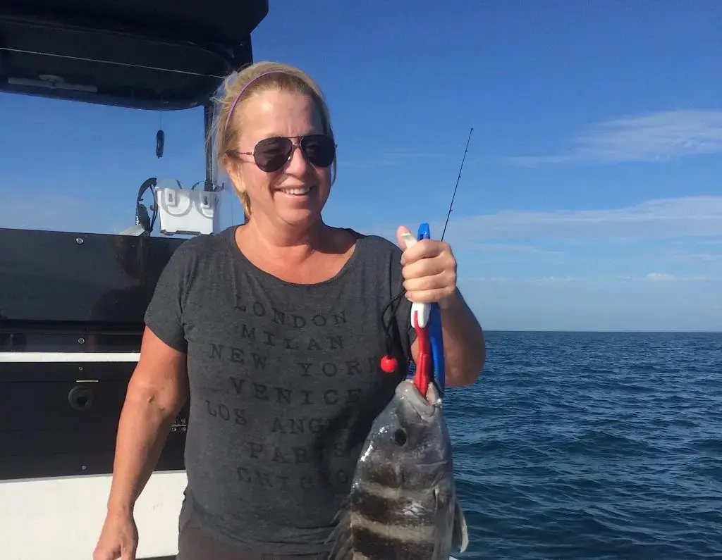 Sheepshead, Structure, Catch & Release, Sanibel Fishing & Captiva Fishing, Sanibel Island, Friday, January 26, 2018.