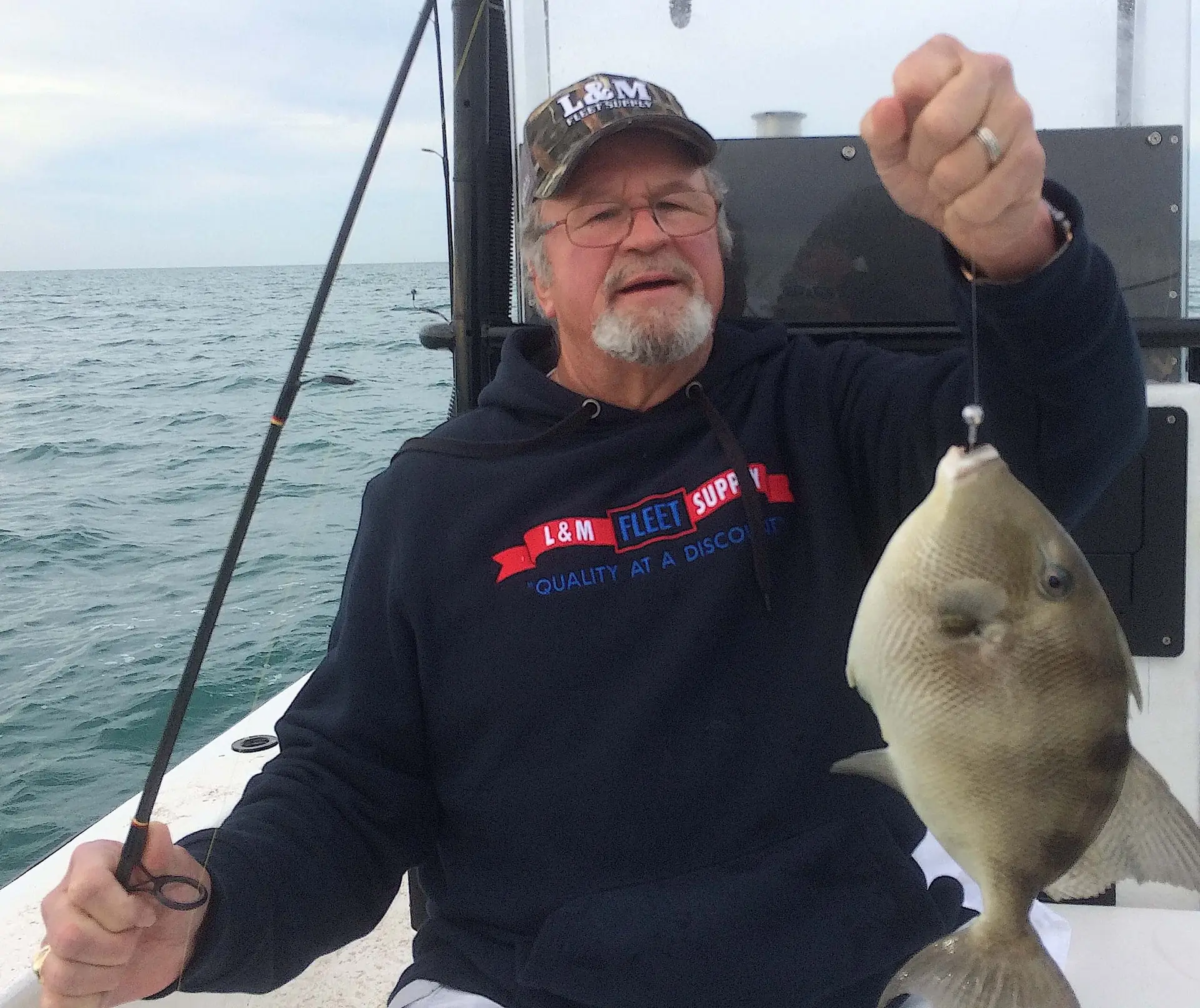 Triggerfish + Snapper, Still Cold, Structure, Near-offshore, Catch & Release, Sanibel Fishing & Captiva Fishing, Sanibel Island, Monday, January 8, 2018.