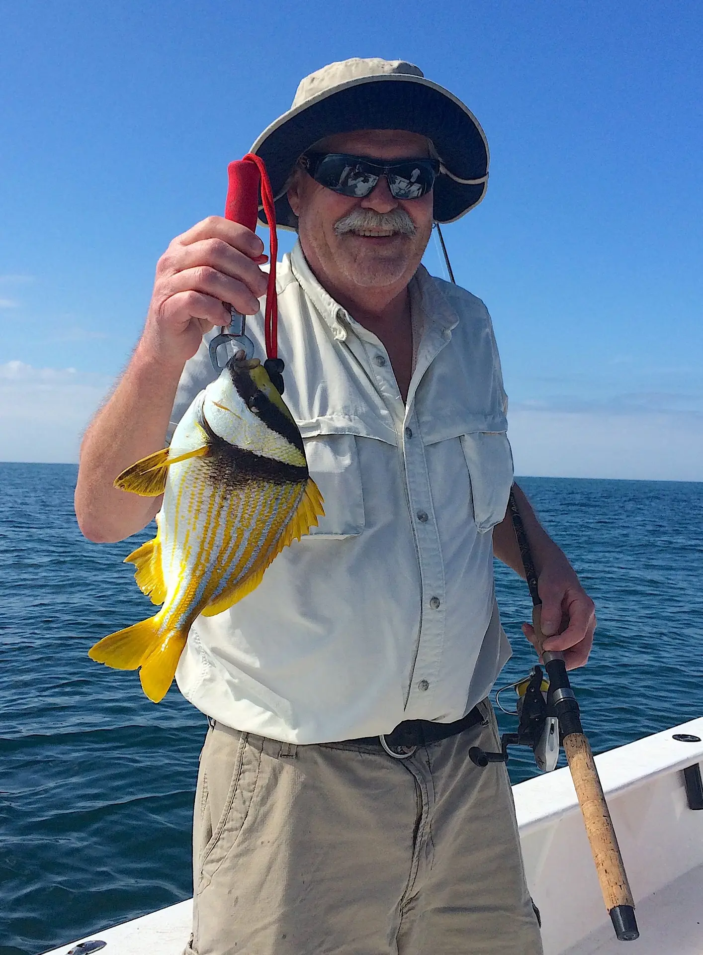 Porkfish, Offshore, Catch & Release, Sanibel Fishing & Captiva Fishing, Sanibel Island, Tuesday, February 6, 2018.