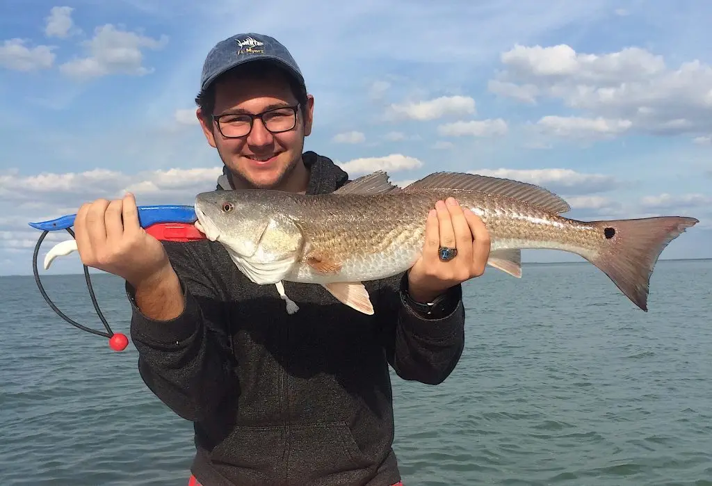 Redfish, Oyster Bars, Catch & Release, Sanibel Fishing & Captiva Fishing, Sanibel Island, Friday, February 9, 2018.