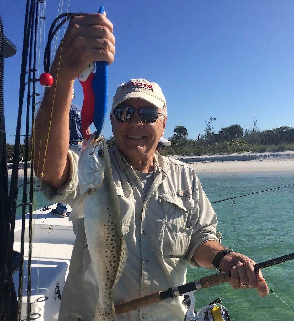 SeaTrout, Grass Beds & Oyster Bars, Catch & Release, Sanibel Fishing & Captiva Fishing, Sanibel Island, Friday, February 16, 2018.