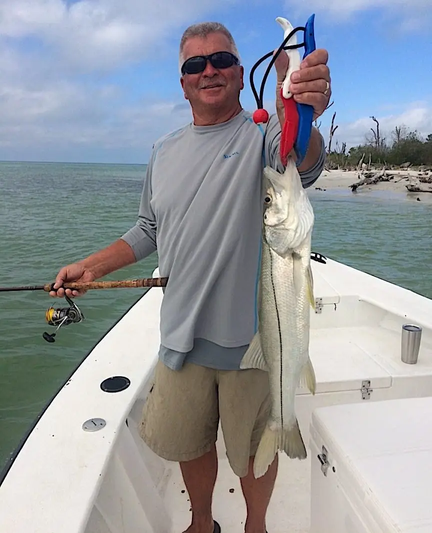 Snook, Redfish Pass, Catch & Release, Sanibel Fishing & Captiva Fishing, Sanibel Island, Saturday, February 18, 2018.