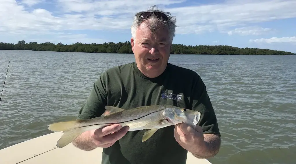 Small Snook, Catch & Release, Sanibel Island Fishing Charters & Captiva Island Fishing Charters, Sanibel Island, Friday, February 23, 2018.