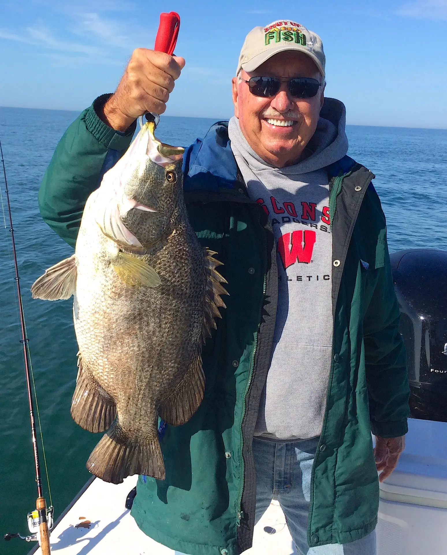 Tripletail, Buoy Line, Catch & Release, Sanibel Island Fishing Charters & Captiva Island Fishing Charters, Friday, February 2, 2018.