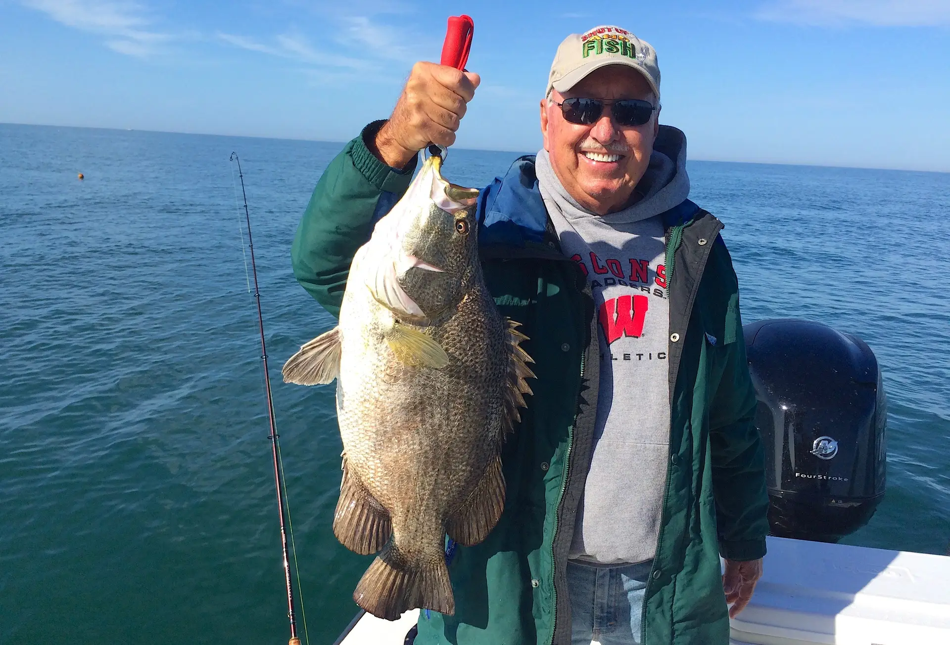 Tripletail, Buoy Line, Catch & Release, Sanibel Island Fishing Charters & Captiva Island Fishing Charters, Friday, February 2, 2018.