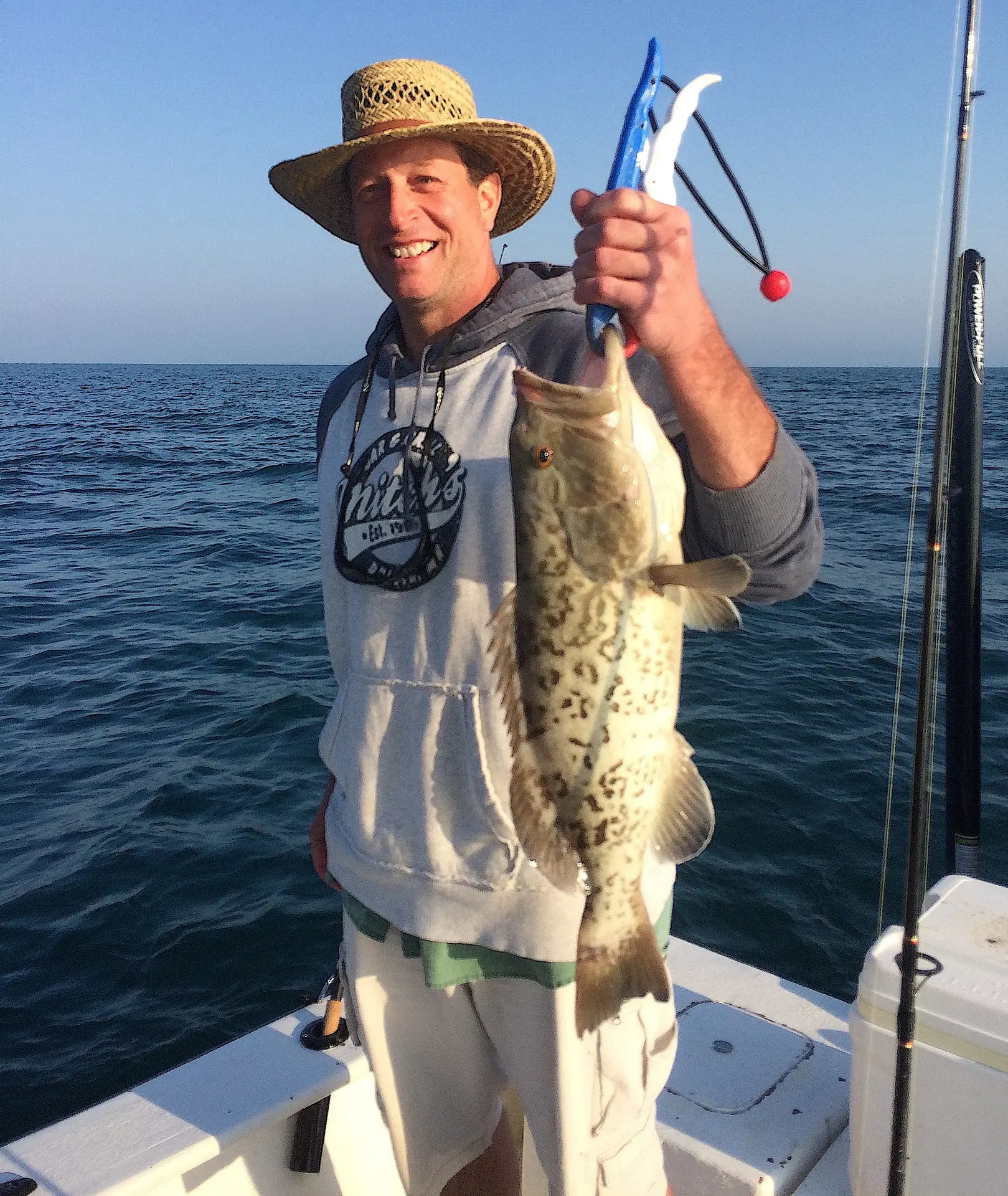 Gag Grouper, Near Offshore Structure, Catch & Release, Sanibel Fishing & Captiva Fishing, Sanibel Island, Monday, March 19, 2018.