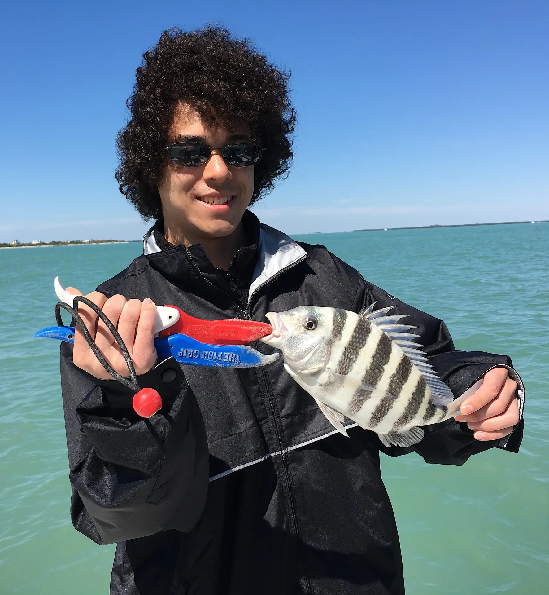 Windy, Tough Fishing, Sheepshead, Catch & Release, Sanibel Island Fishing Charters & Captiva Island Fishing Charters, Sanibel Island, Tuesday, March 13, 2018.