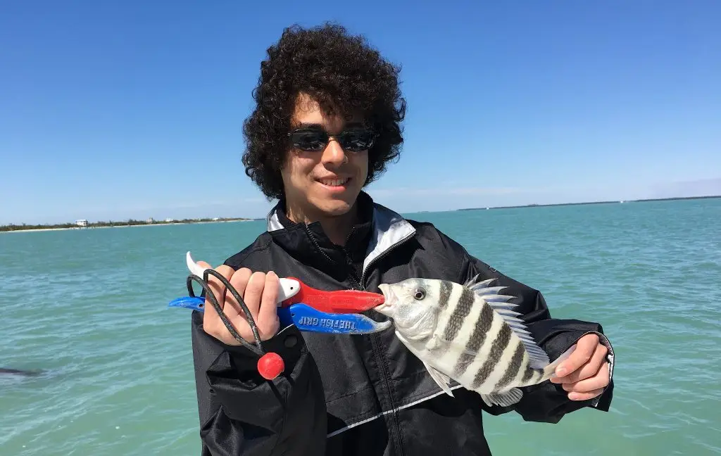 Windy, Tough Fishing, Sheepshead, Catch & Release, Sanibel Island Fishing Charters & Captiva Island Fishing Charters, Sanibel Island, Tuesday, March 13, 2018.