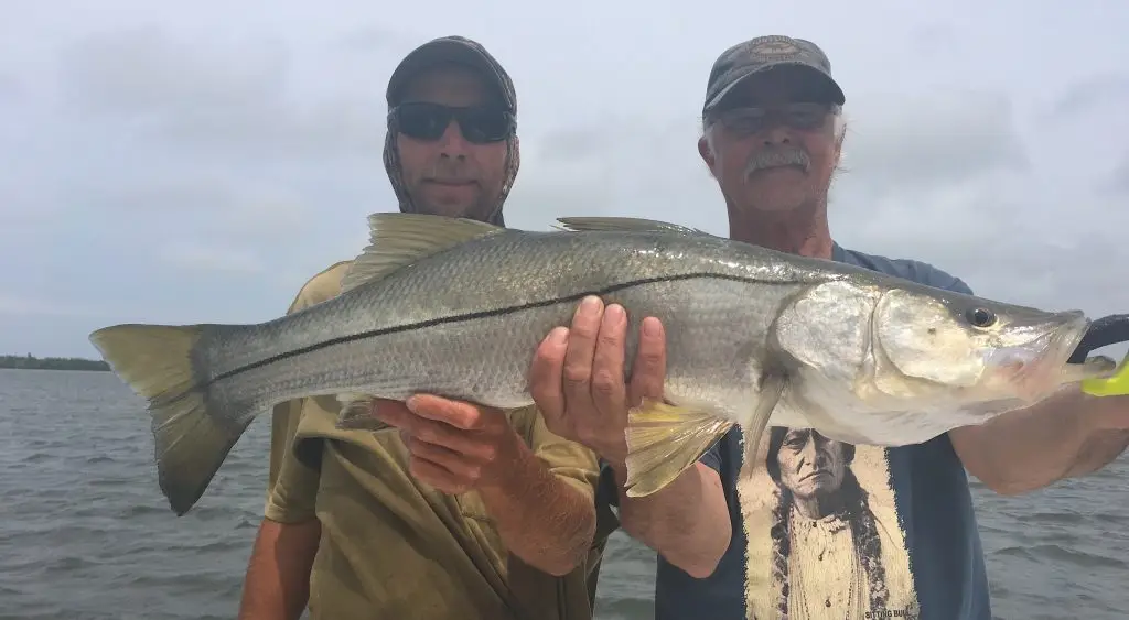 Wesley, Joey, Big Snook, Catch & Release, Sanibel Island Fishing Charters & Captiva Island Fishing Charters, Sanibel Island, Saturday, April 14, 2018.
