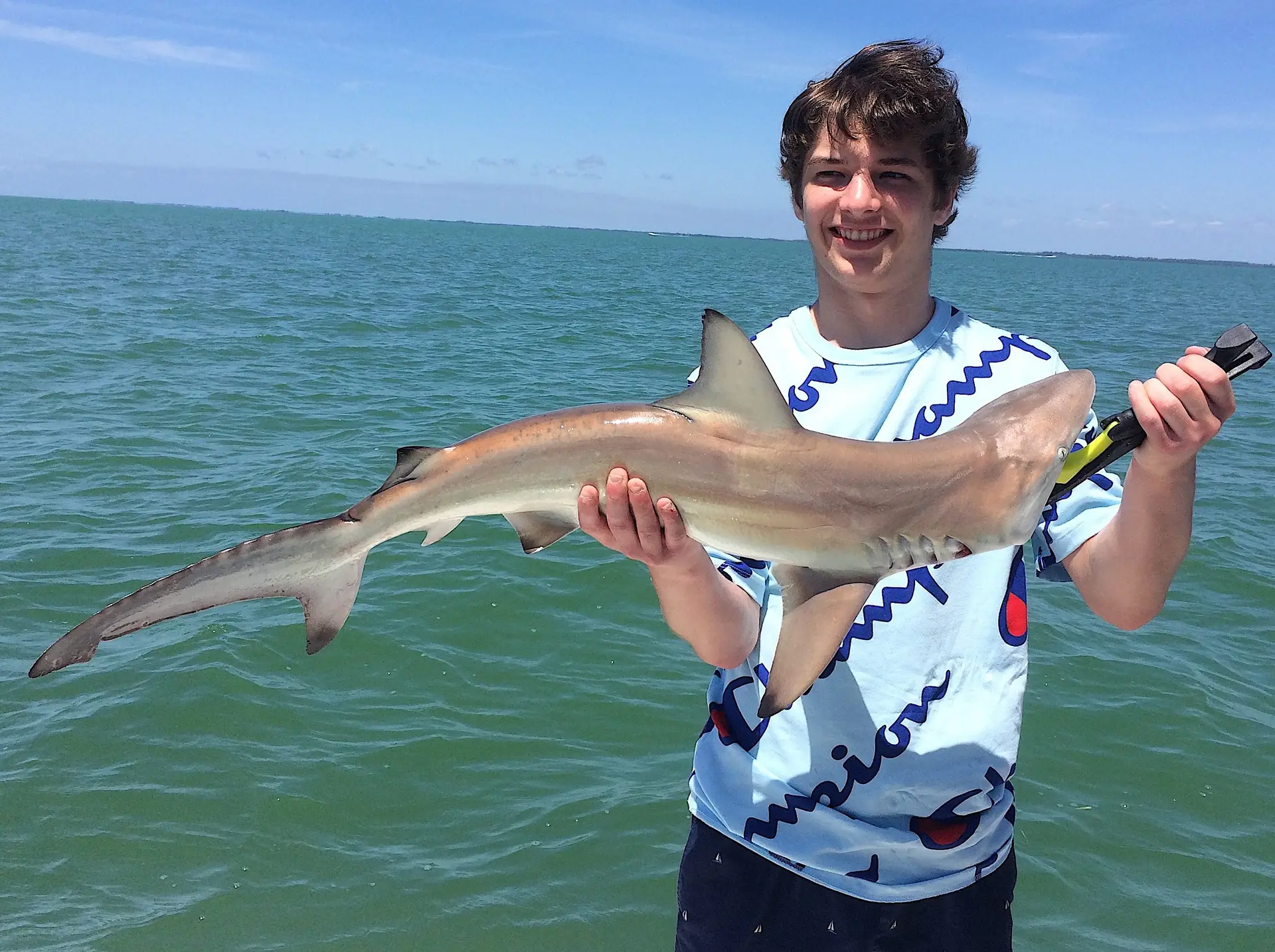 Blacktip Shark, Catch & Release, Sanibel Island Fishing Charters & Captiva Island Fishing Charters, Sanibel Island, Monday, April 23, 2018.