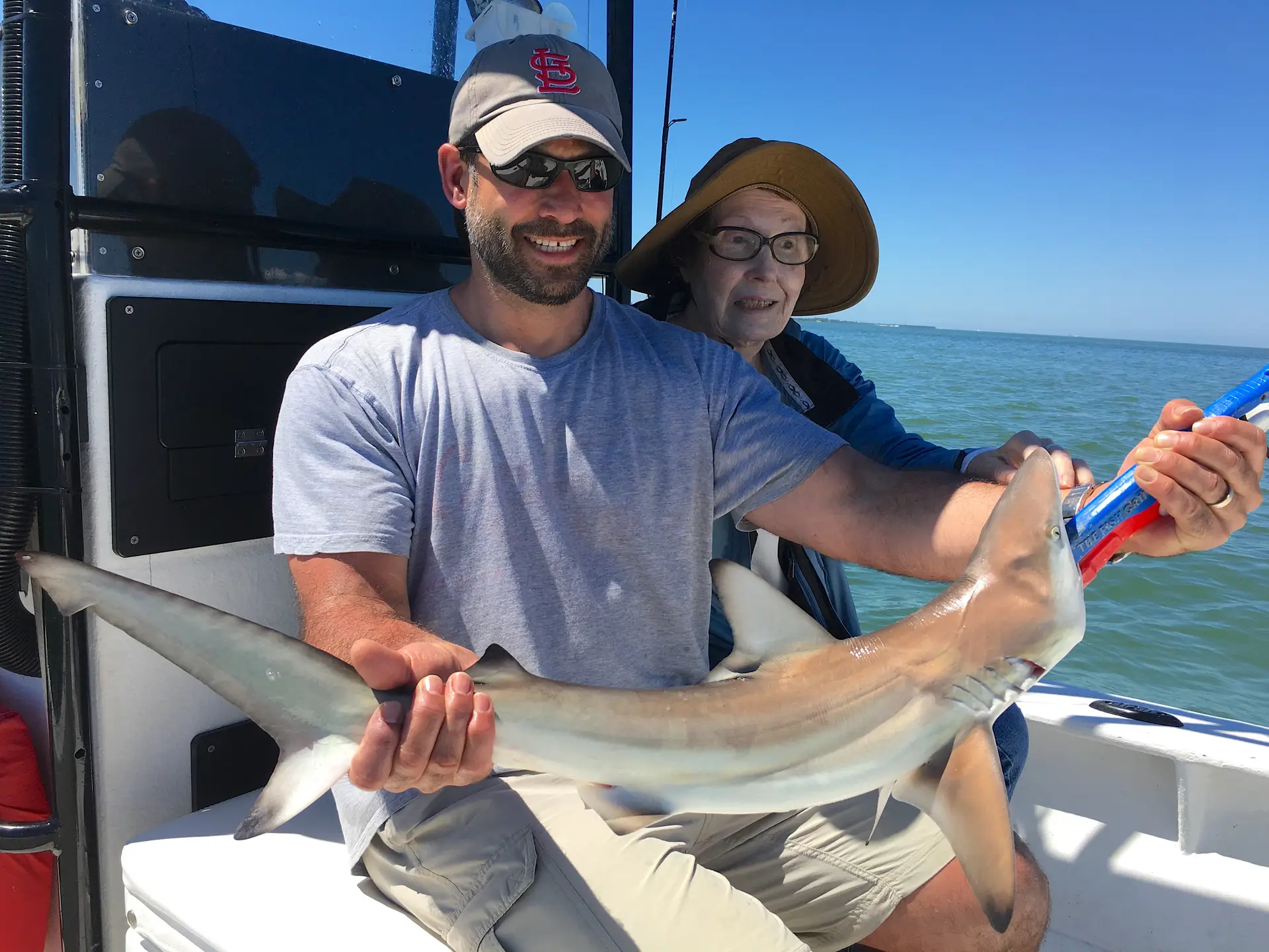 Blacktip Shark, Catch & Release, Sanibel Island Fishing Charters & Captiva Island Fishing Charters, Sanibel Island, Wednesday, April 4, 2018.