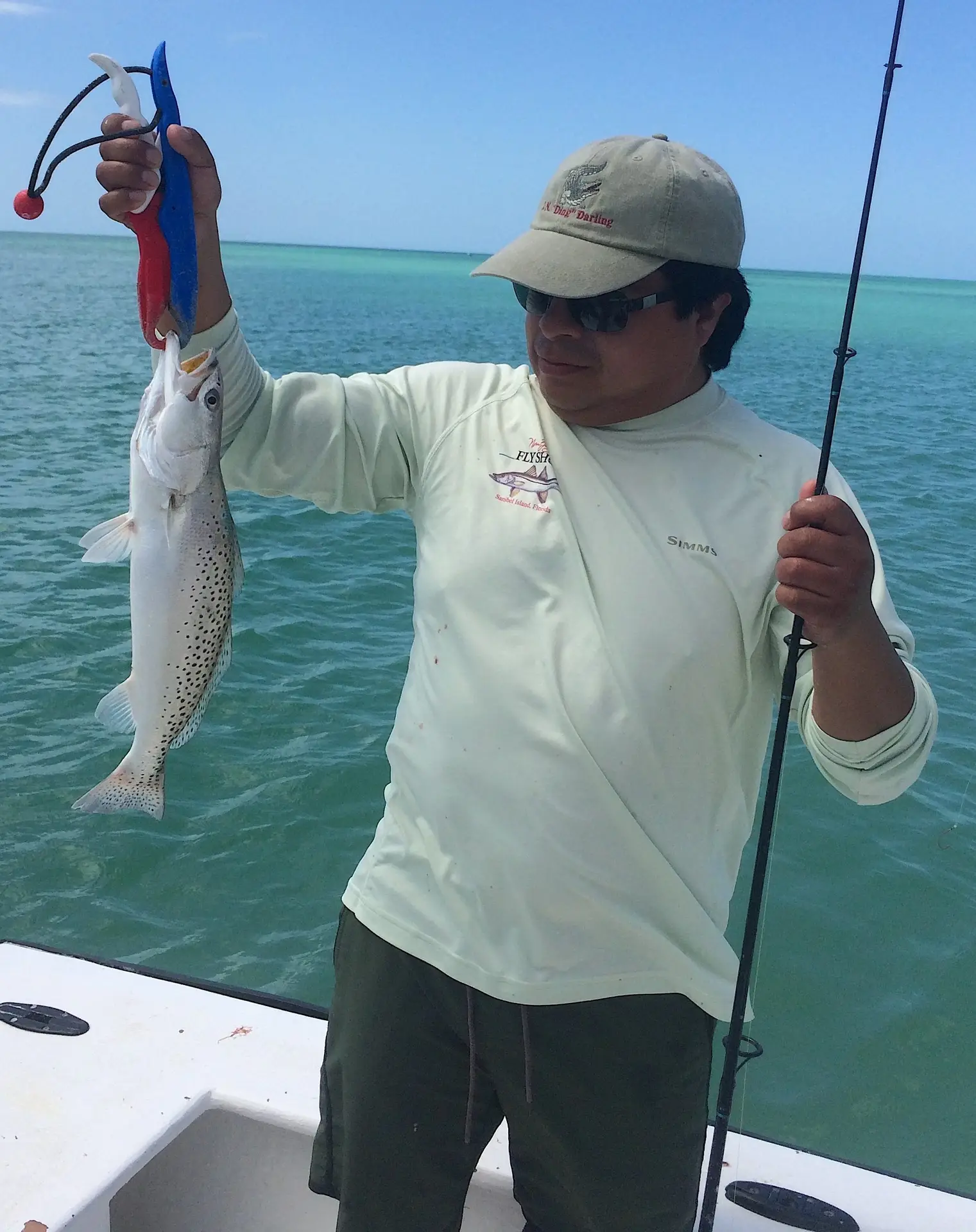 SeaTrout, Cayp Costa, Catch & Release, Sanibel Island Fishing Charters & Captiva Island Fishing Charters, Sanibel Island, Sunday, April 1, 2018.